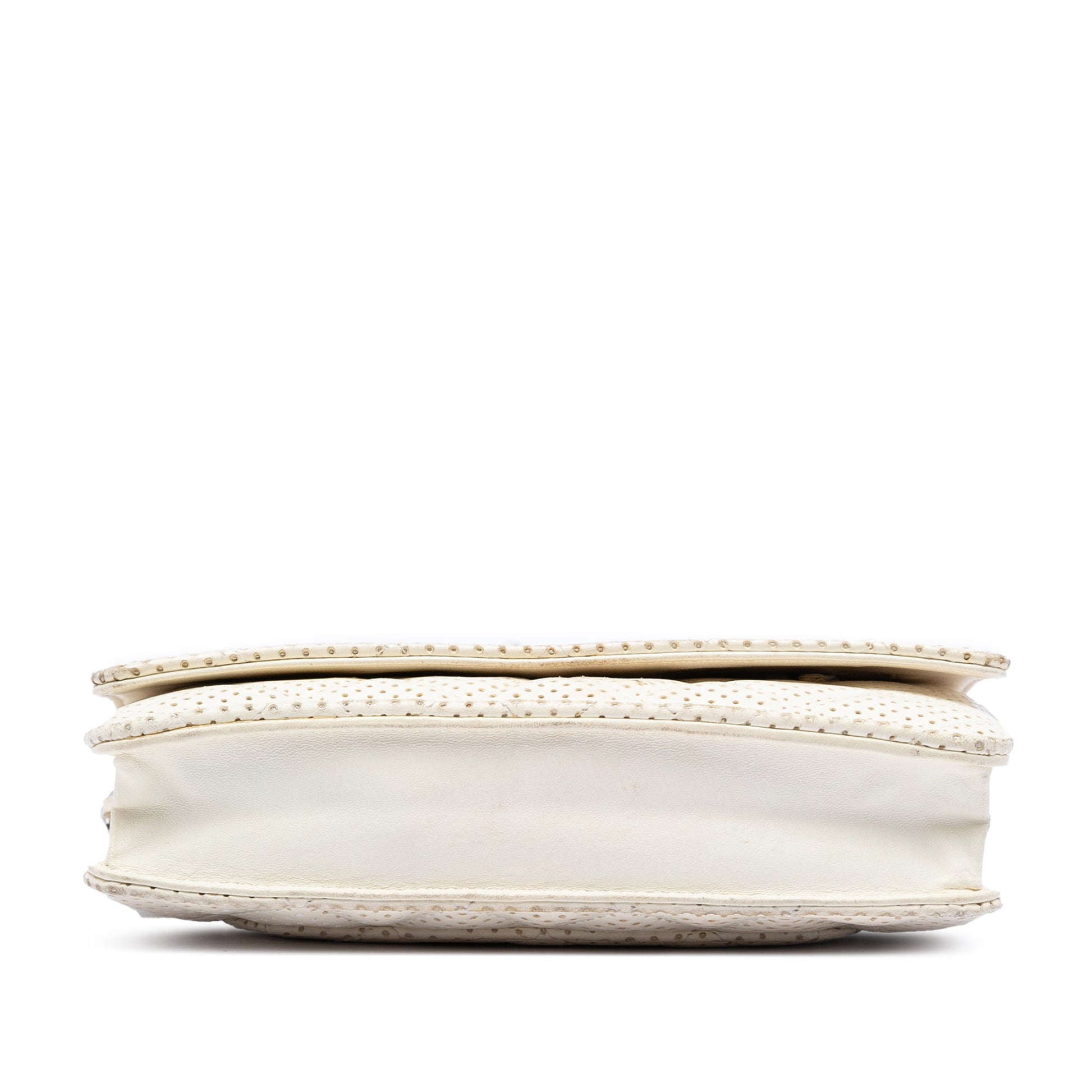 Chanel CC Quilted Perforated Lambskin Wallet On Chain