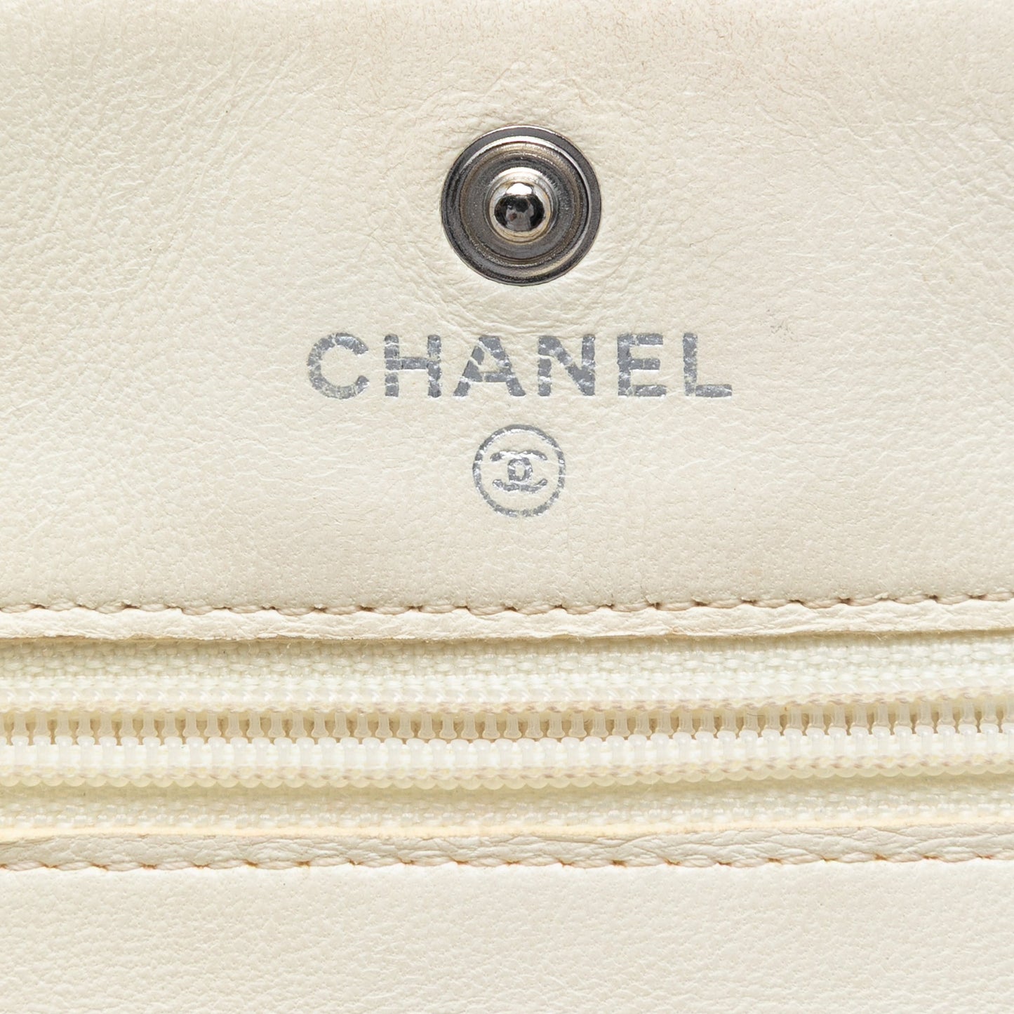 Chanel CC Quilted Perforated Lambskin Wallet On Chain