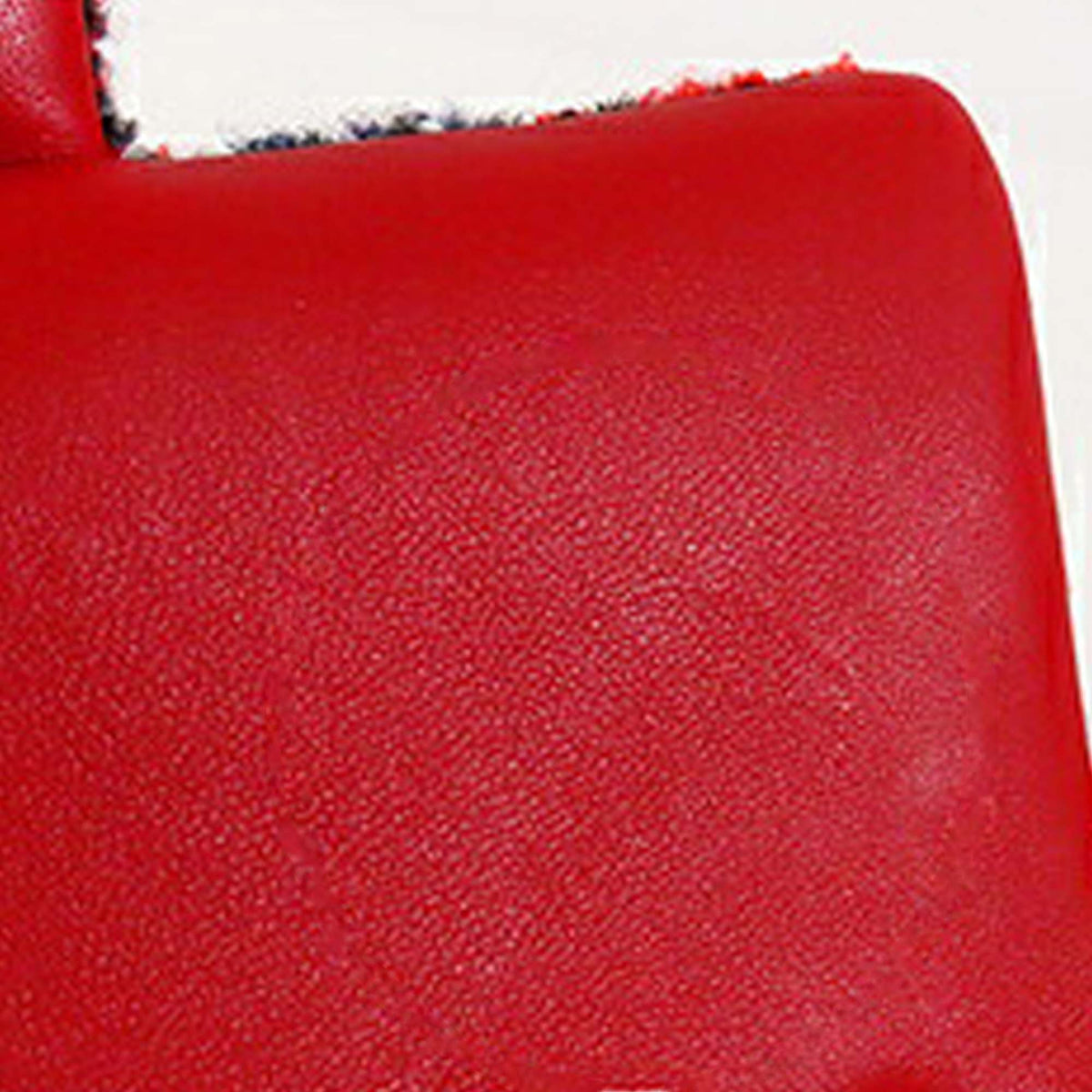 Chanel Mini Rectangular Classic Tweed Plaid Single Flap — Red
