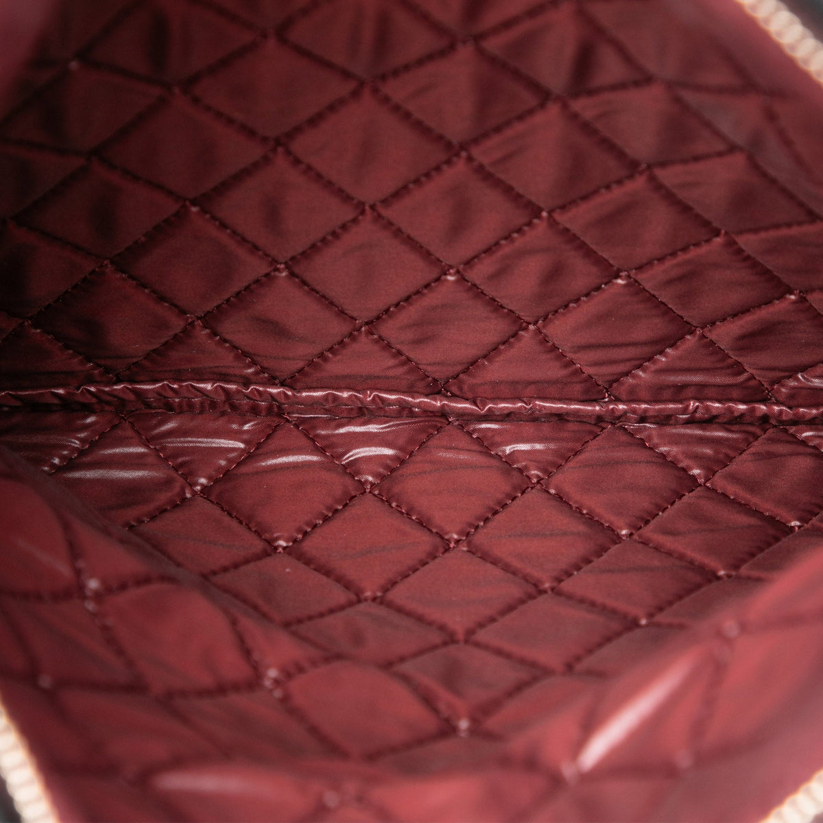 Chanel Quilted Lambskin CC Beauty Foldover Clutch — Black