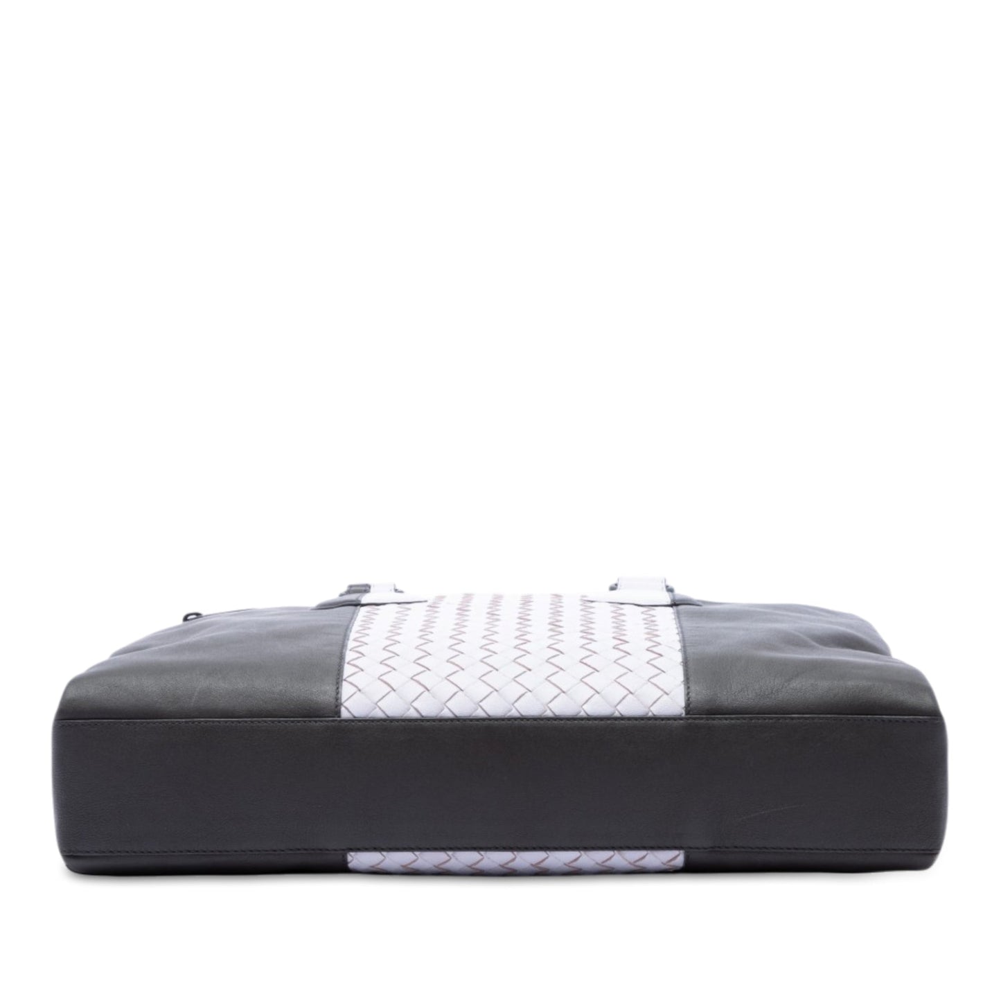 Bottega Veneta Bicolor Intrecciato Trimmed Nappa Business Bag