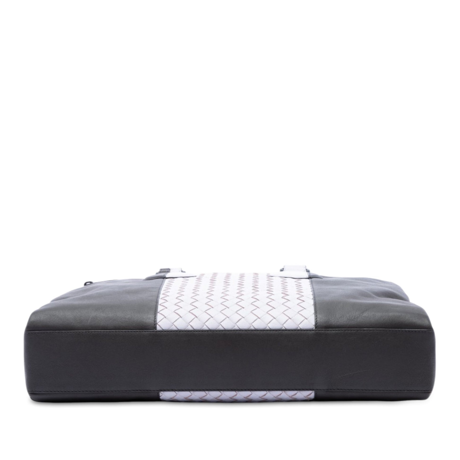 Bottega Veneta Bicolor Intrecciato Trimmed Nappa Business Bag