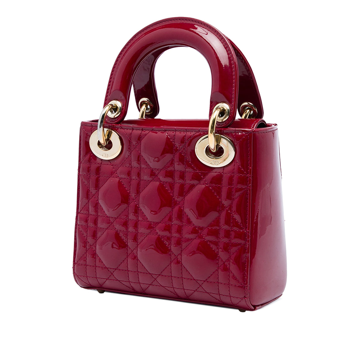 Dior Mini Patent Cannage Lady Dior