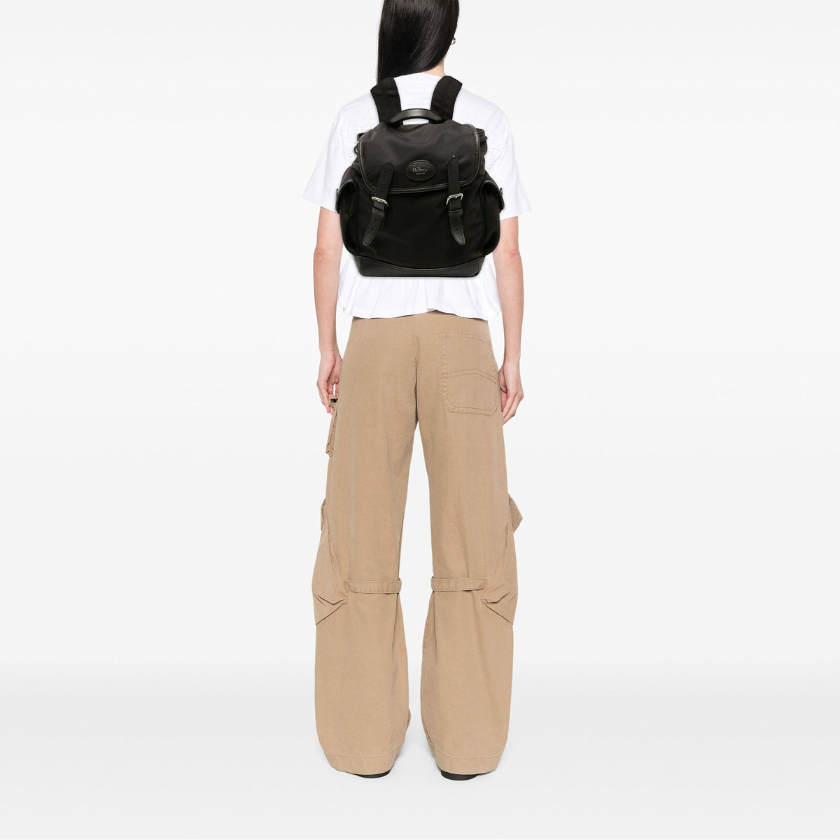Mulberry Mini Nylon Heritage Backpack — Black
