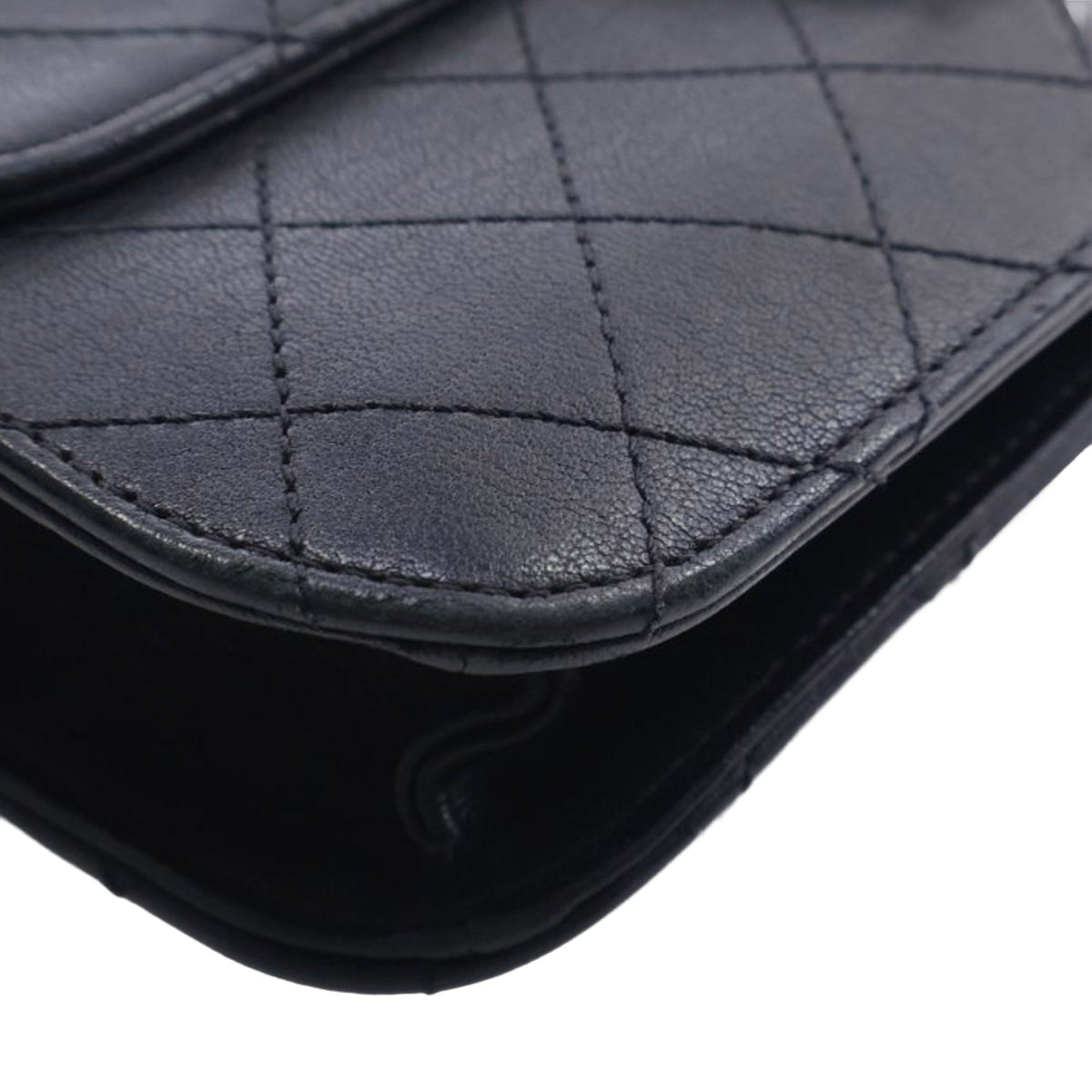 Chanel Large Quilted Sheepskin Front Chain Flap