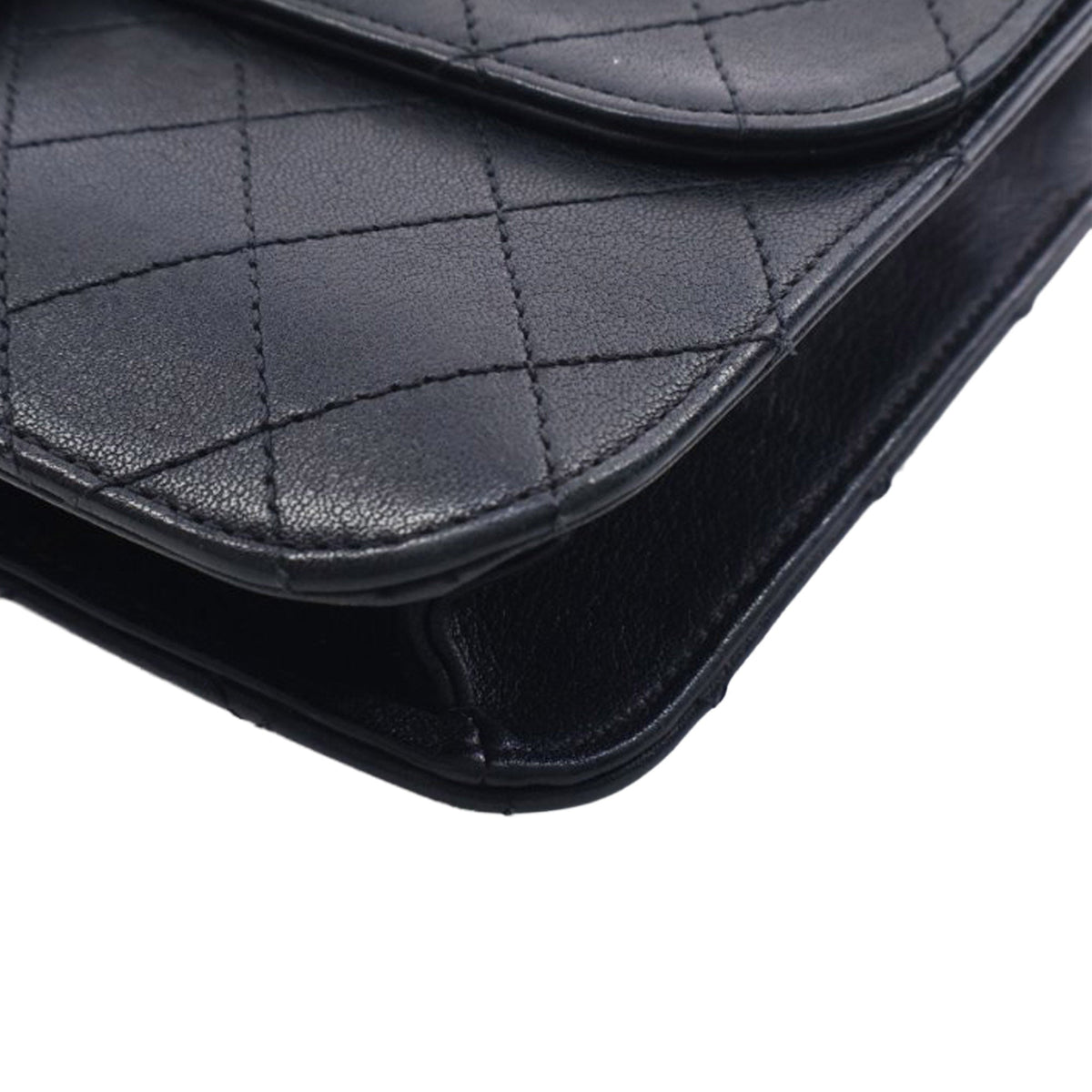 Chanel Large Quilted Sheepskin Front Chain Flap