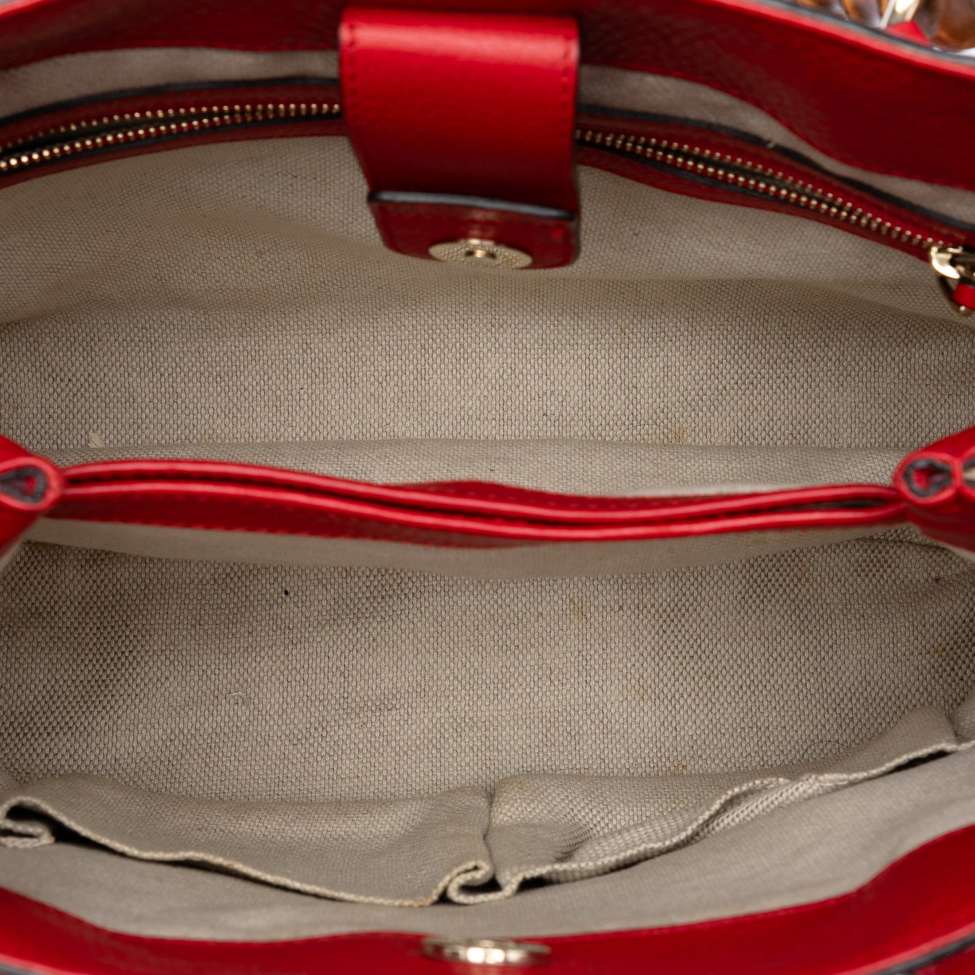 Small GG Canvas Diana Bamboo Top Handle Tote