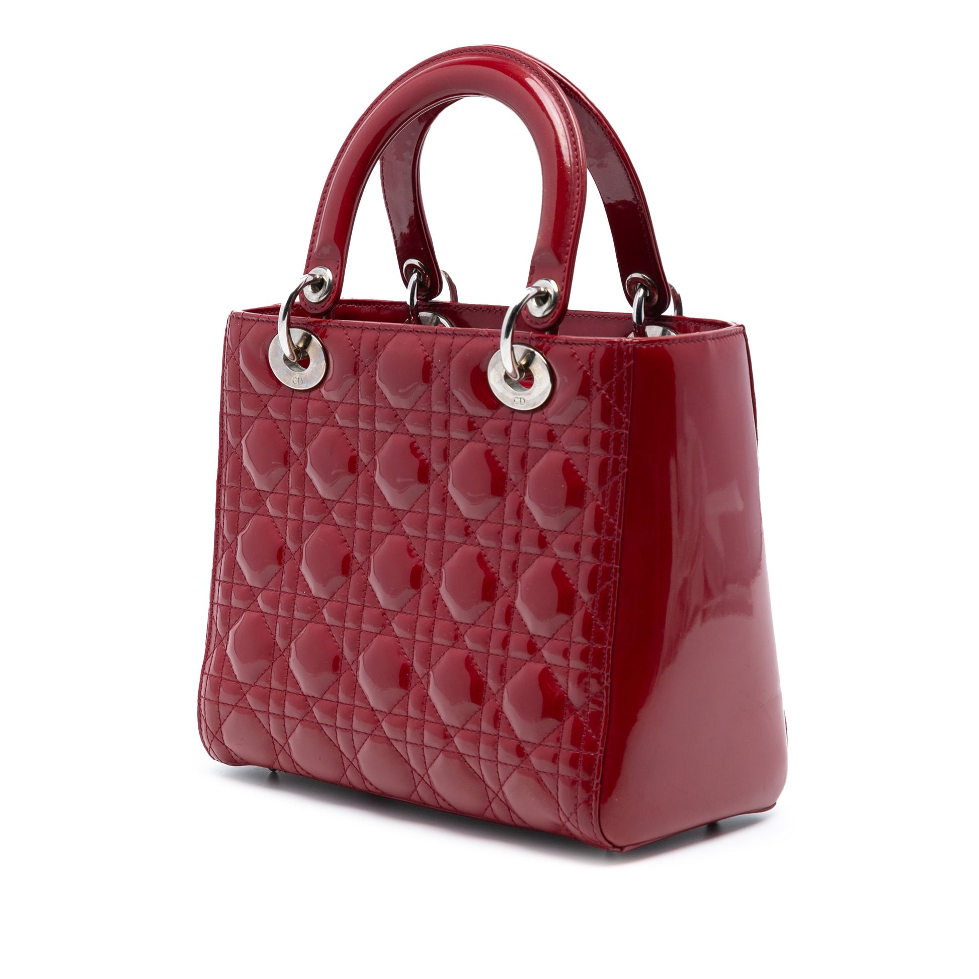 Dior Medium Patent Cannage Lady Dior