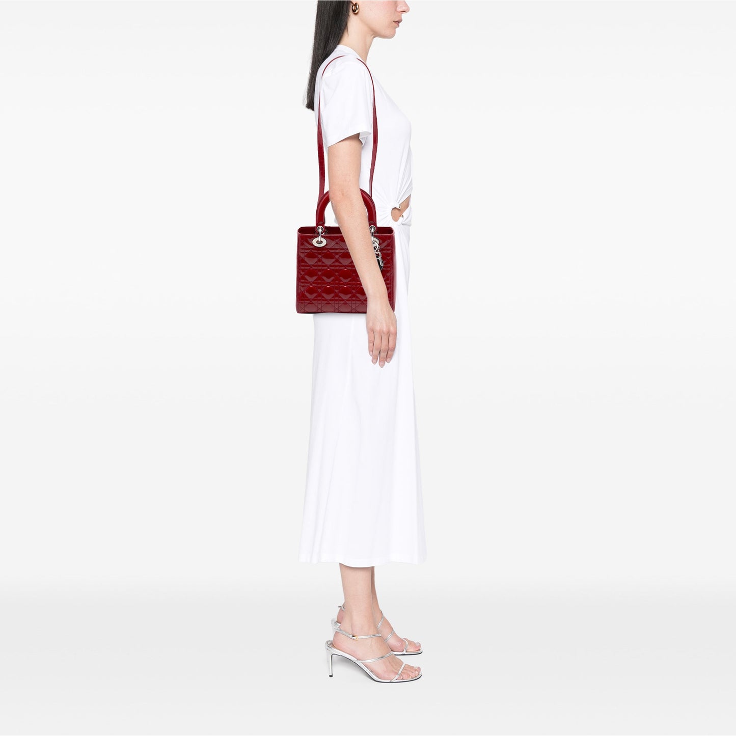 Dior Medium Patent Cannage Lady Dior