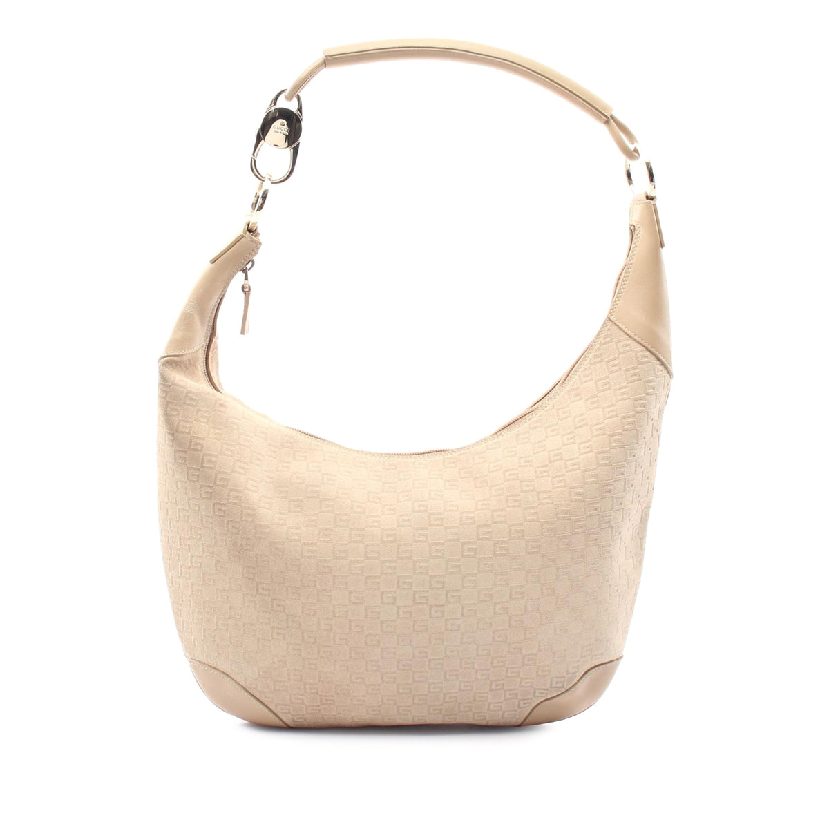 Gucci GG Suede Shoulder Bag — Brown