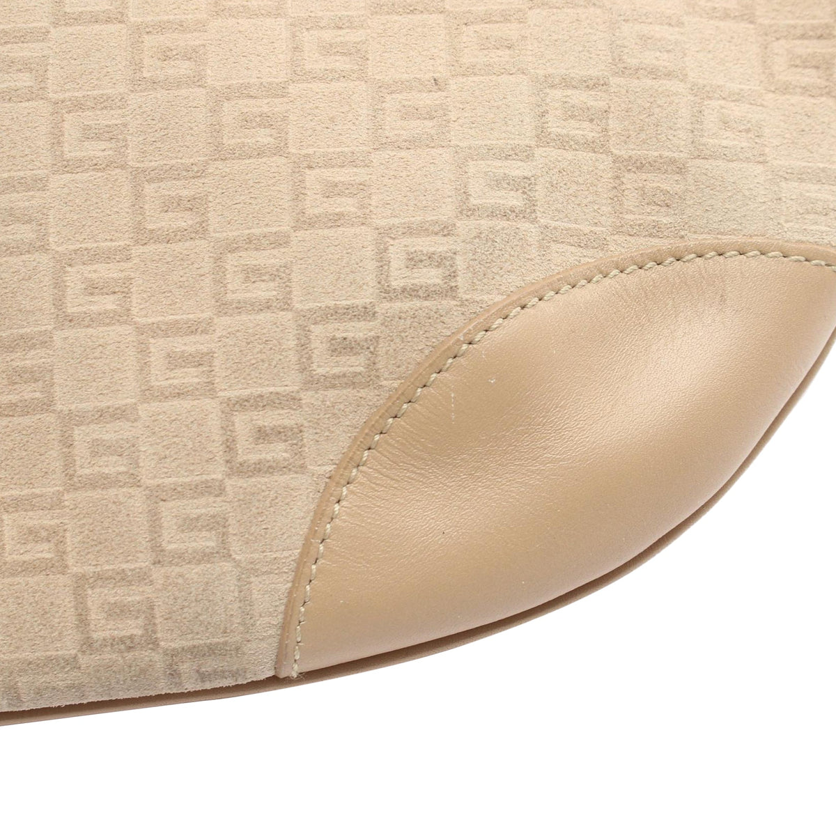 Gucci GG Suede Shoulder Bag — Brown