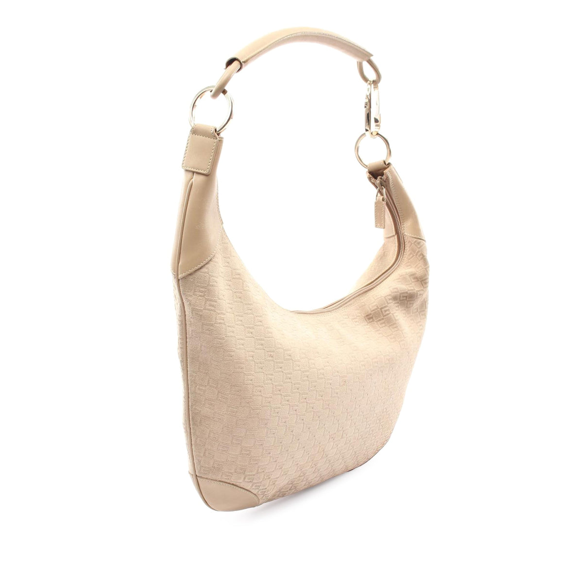 Gucci GG Suede Shoulder Bag — Brown