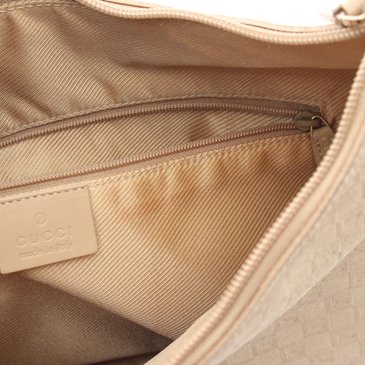 Gucci GG Suede Shoulder Bag — Brown