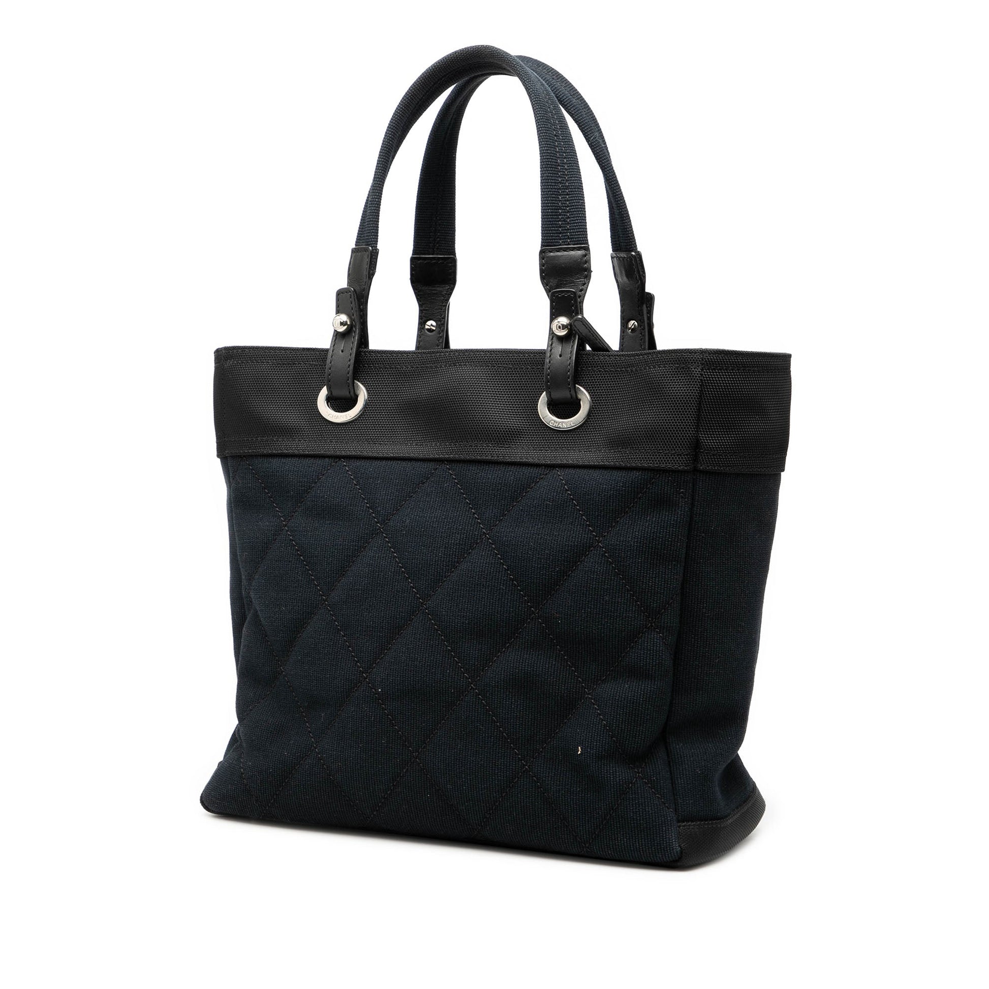 Chanel Medium Quilted Canvas Paris Biarritz Tote