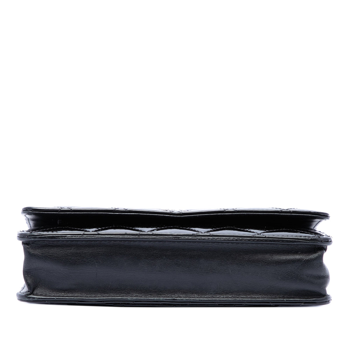Chanel CC Quilted Patent Wallet On Chain