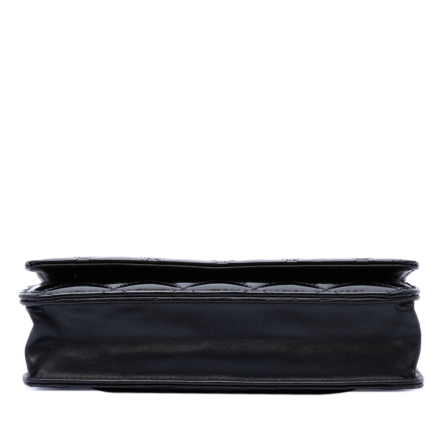 Chanel CC Quilted Patent Wallet On Chain