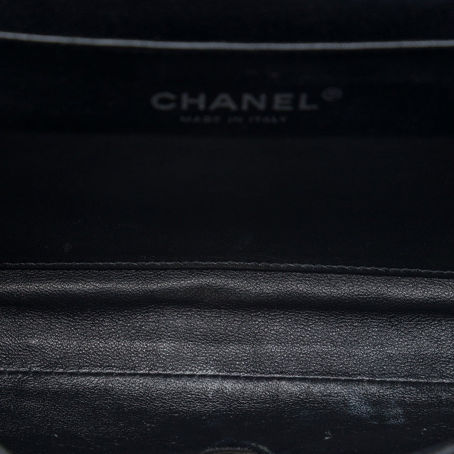 Chanel CC Quilted Patent Flap Clutch with Chain