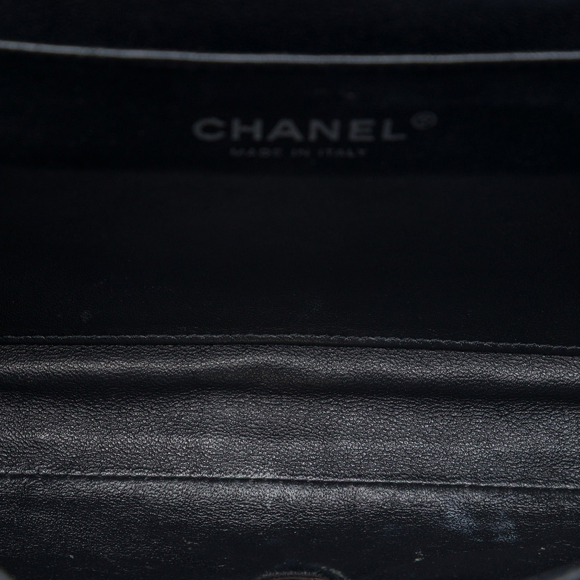 Chanel CC Quilted Patent Flap Clutch with Chain