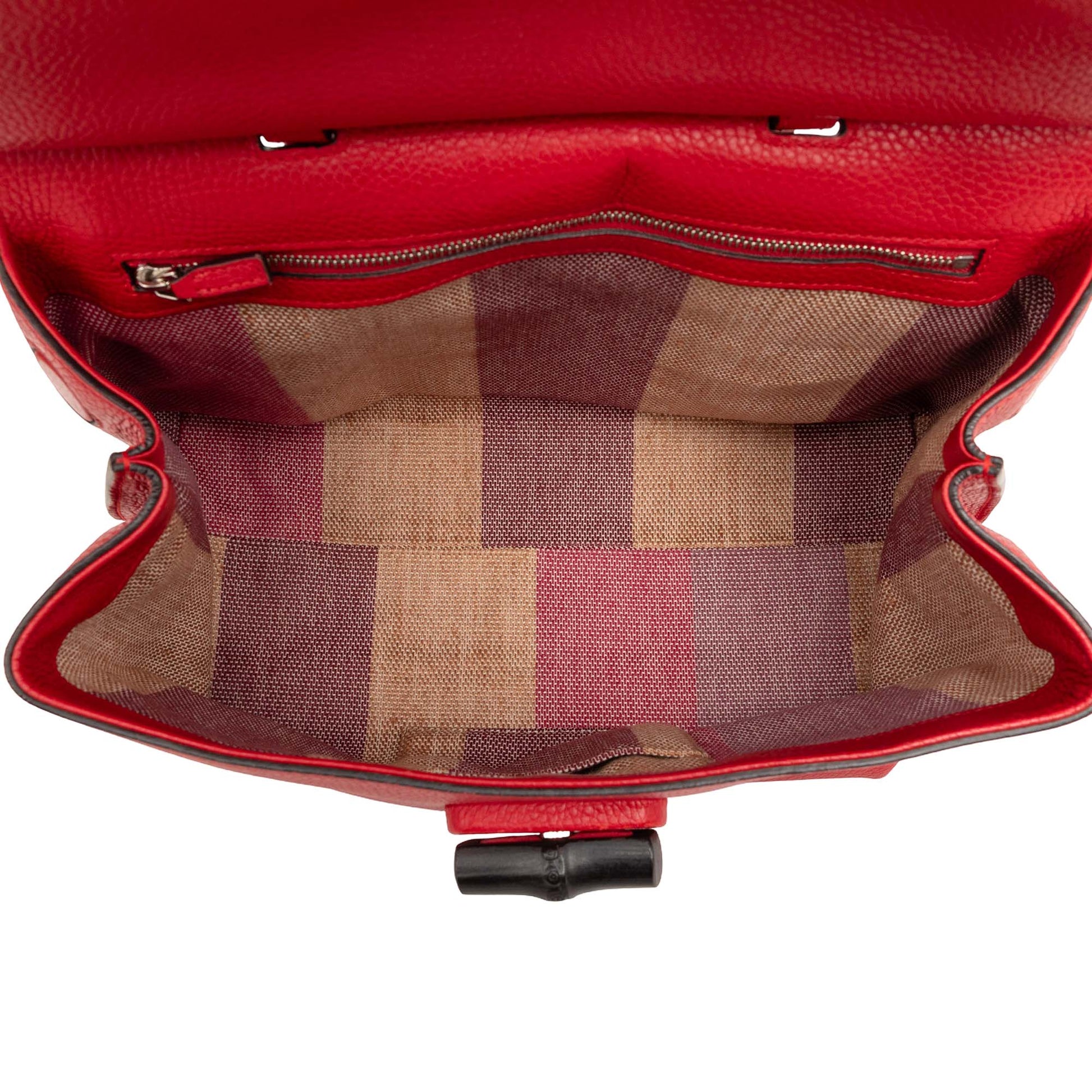 Gucci Medium Calfskin Bamboo Daily Satchel