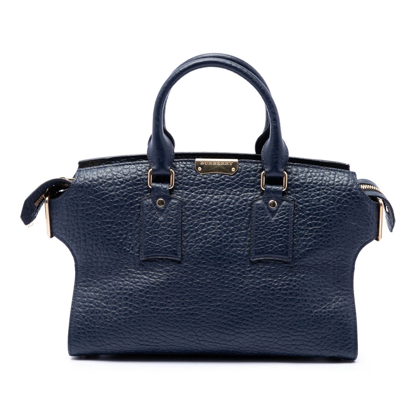 Burberry Medium Grained Leather Clifton Satchel