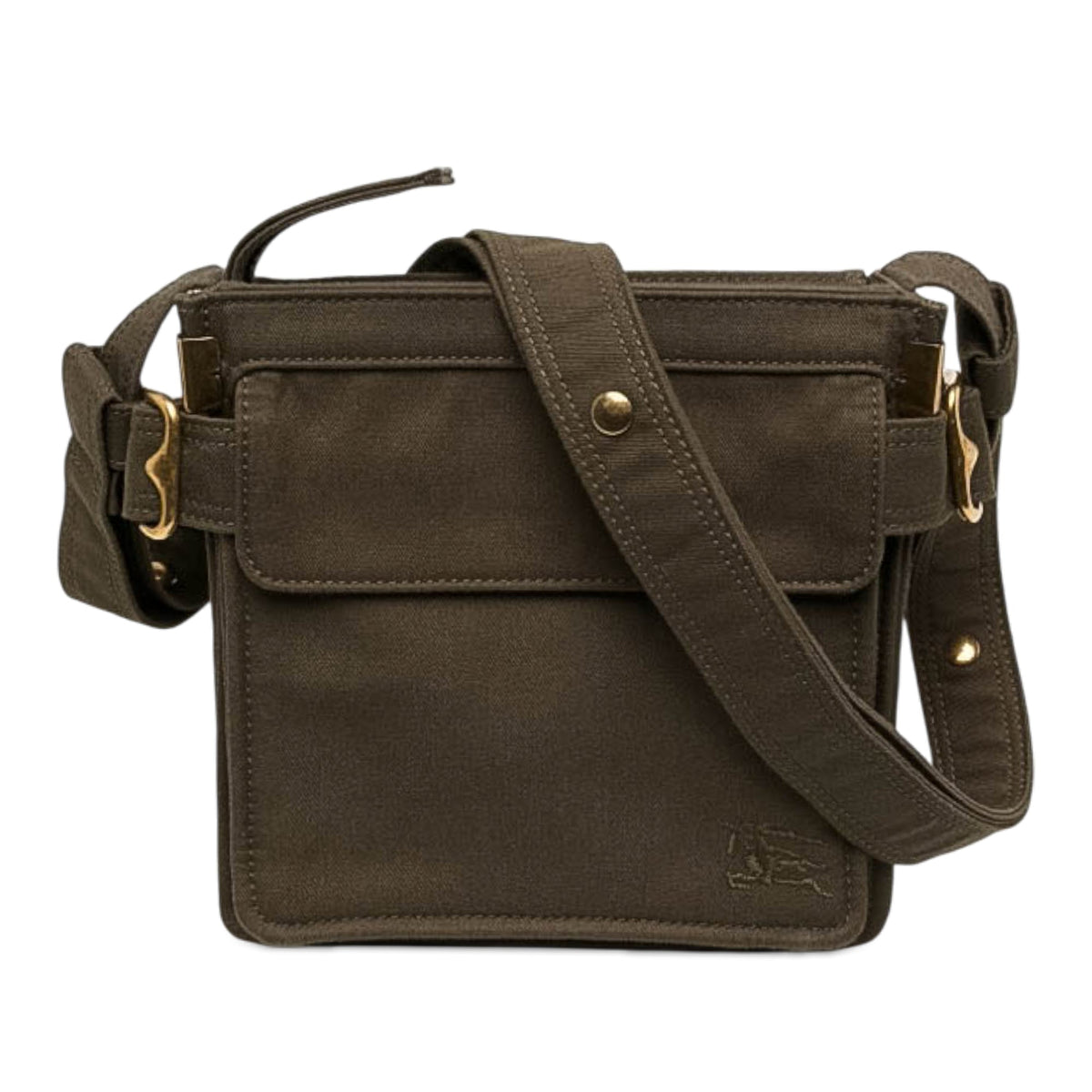 Burberry Mini Nylon Trench Phone Crossbody — Brown