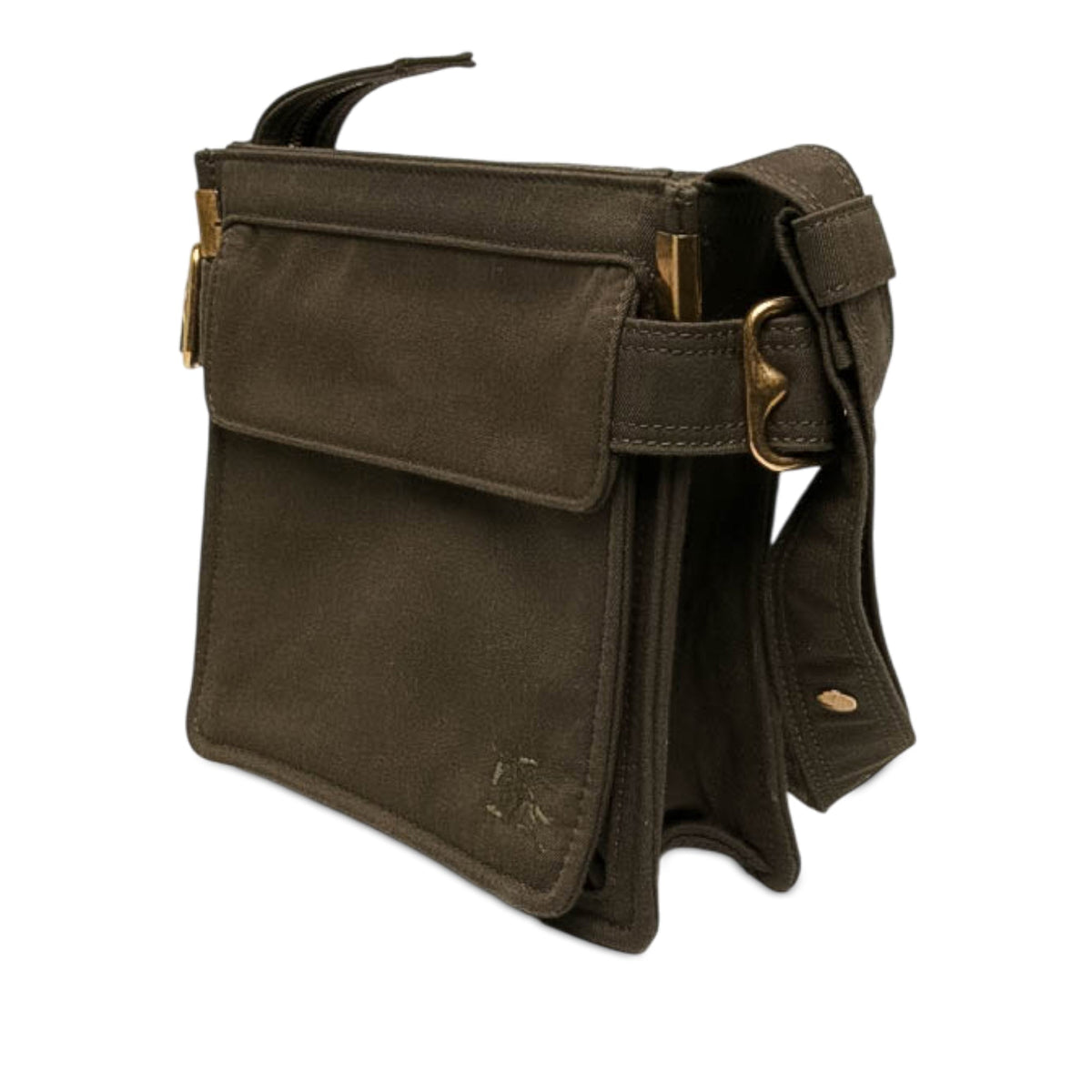 Burberry Mini Nylon Trench Phone Crossbody — Brown