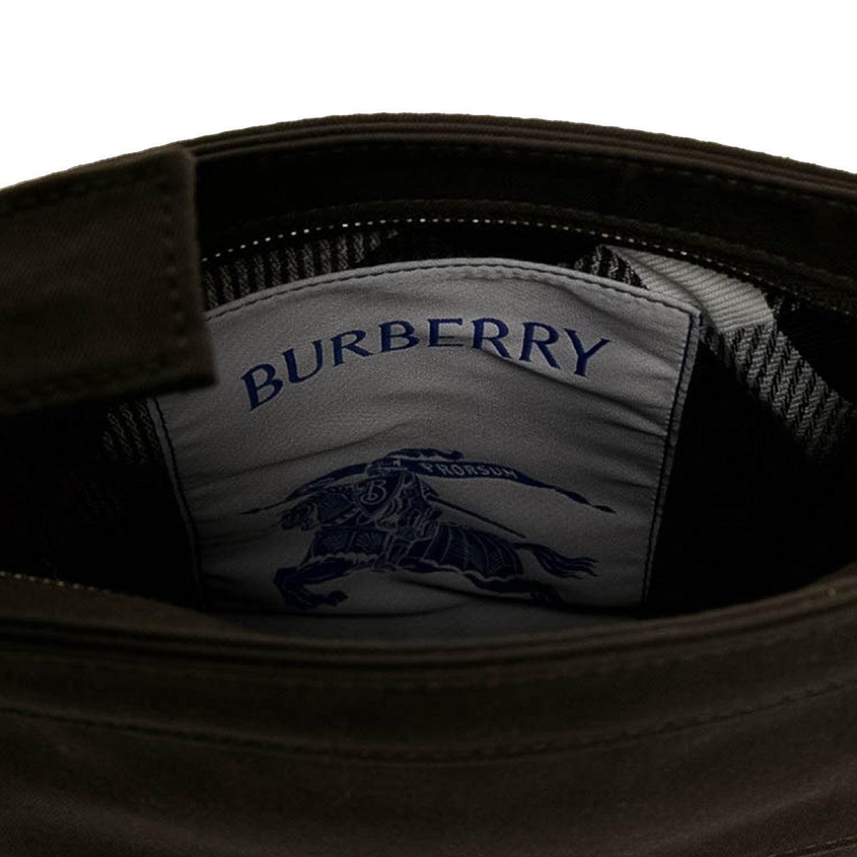 Burberry Mini Nylon Trench Phone Crossbody — Brown