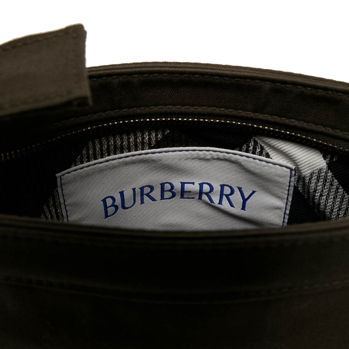 Burberry Mini Nylon Trench Phone Crossbody — Brown