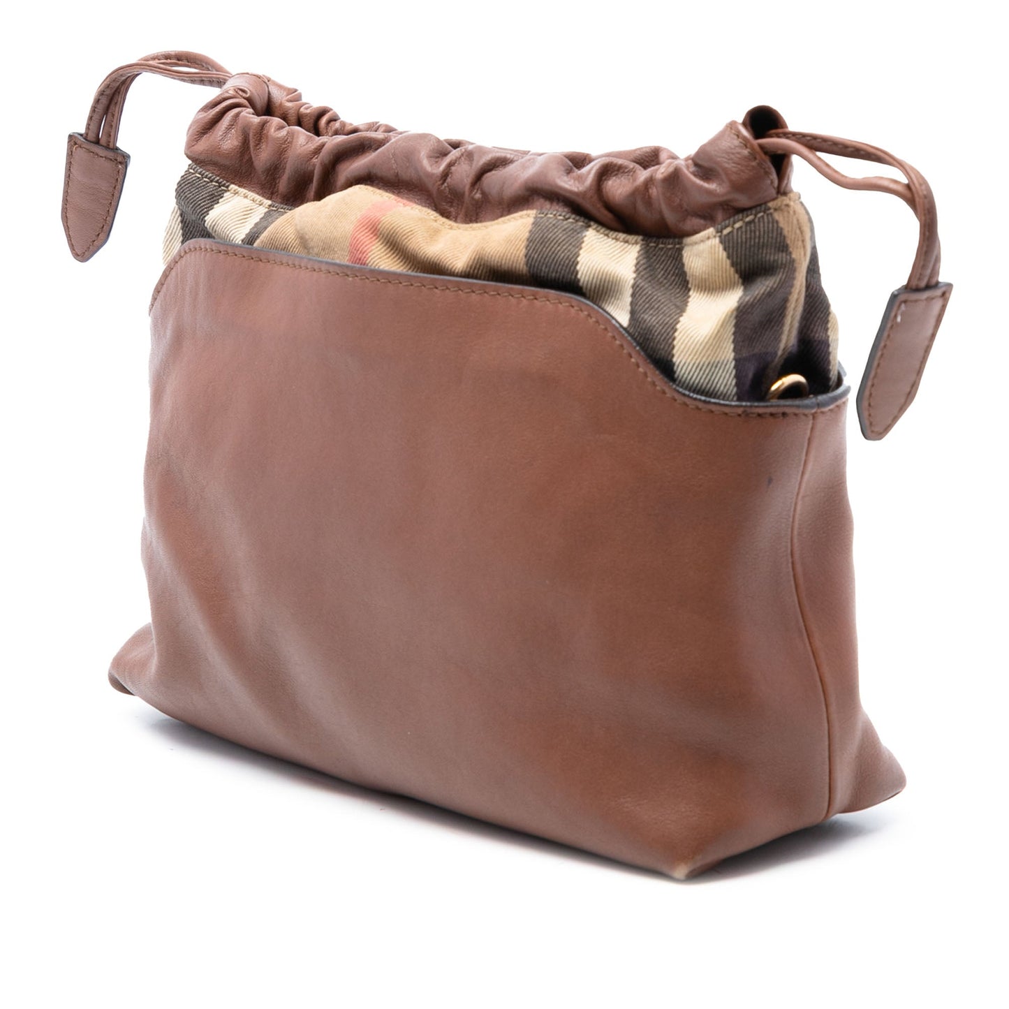 Burberry House Check Canvas and Calfskin Little Crush Crossbody