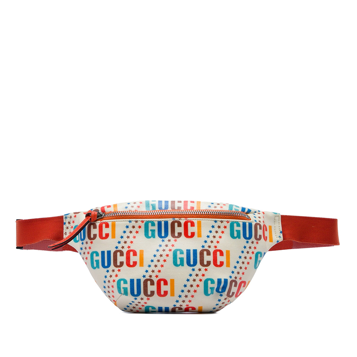 Gucci Kids Coated Canvas Logo Belt Bag — White