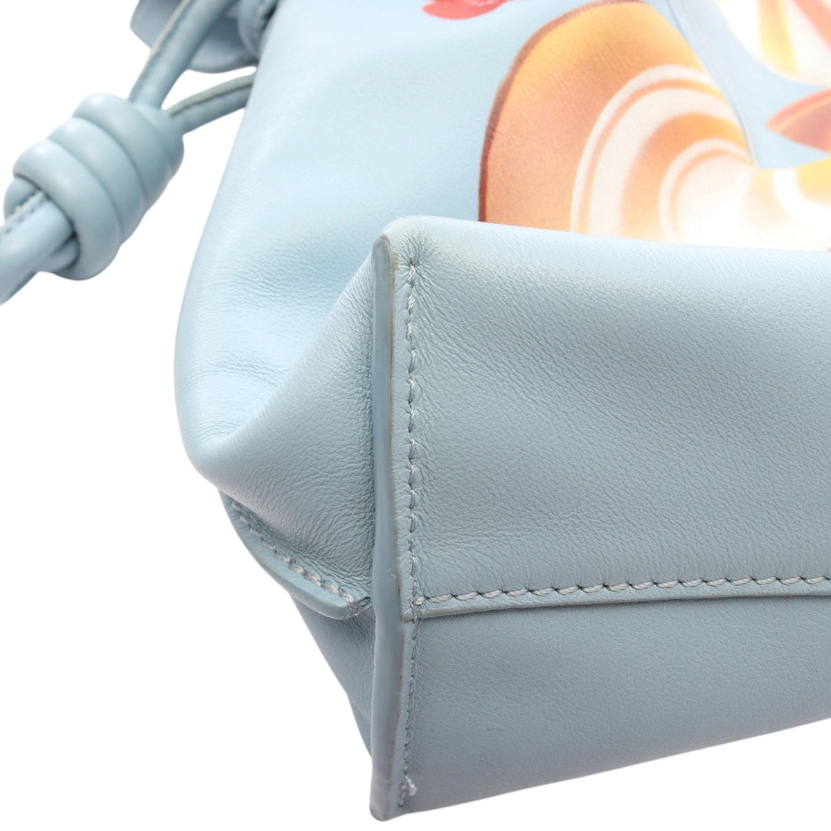 LOEWE Maruja Mallo Medium Nappa Flamenco Clutch — Blue