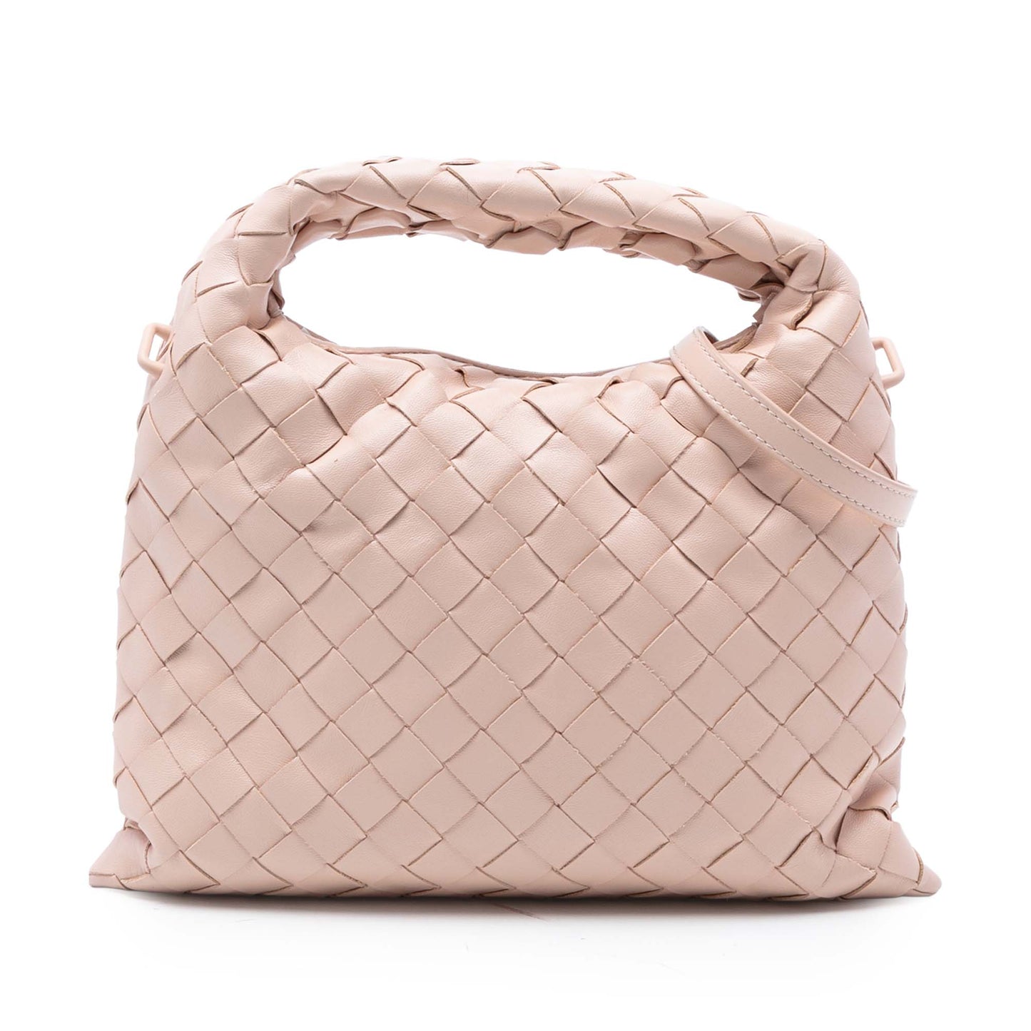 Bottega Veneta Mini Calfskin Intrecciato Hop Satchel