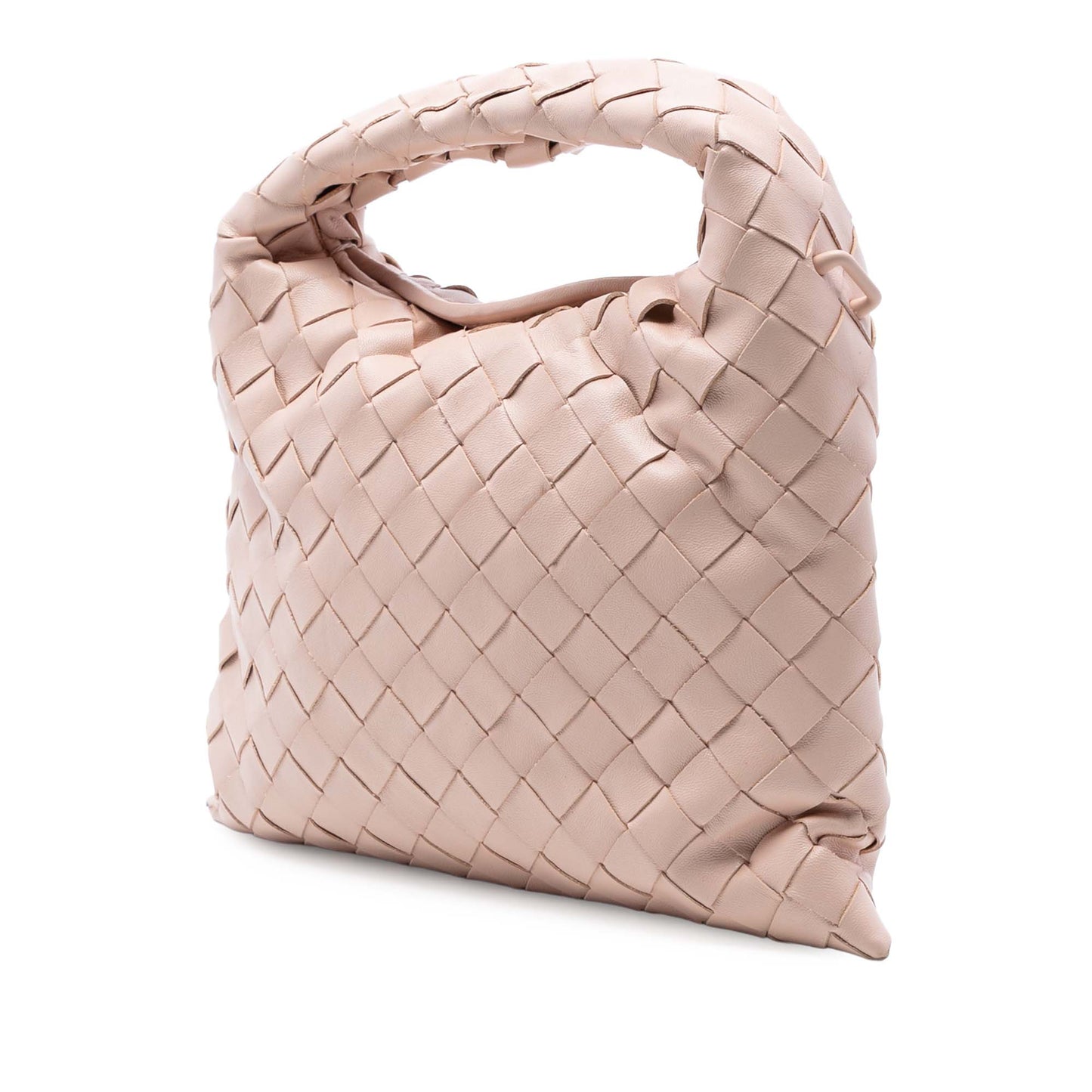 Bottega Veneta Mini Calfskin Intrecciato Hop Satchel