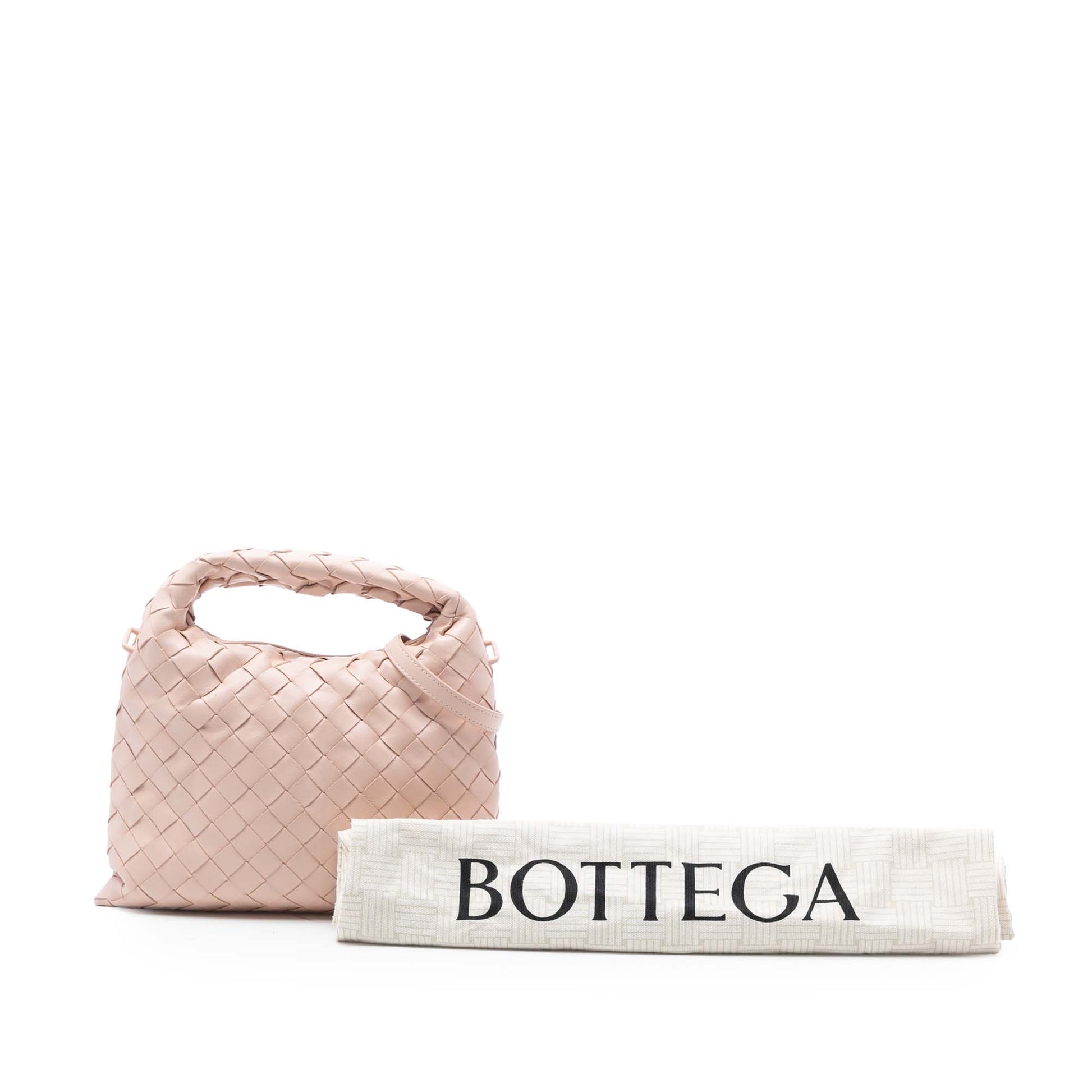 Bottega Veneta Mini Calfskin Intrecciato Hop Satchel