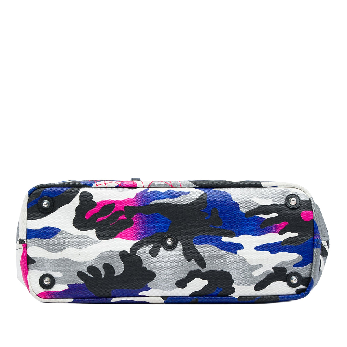 Dior Anselm Reyle Large Canvas Camouflage Tote — Multi