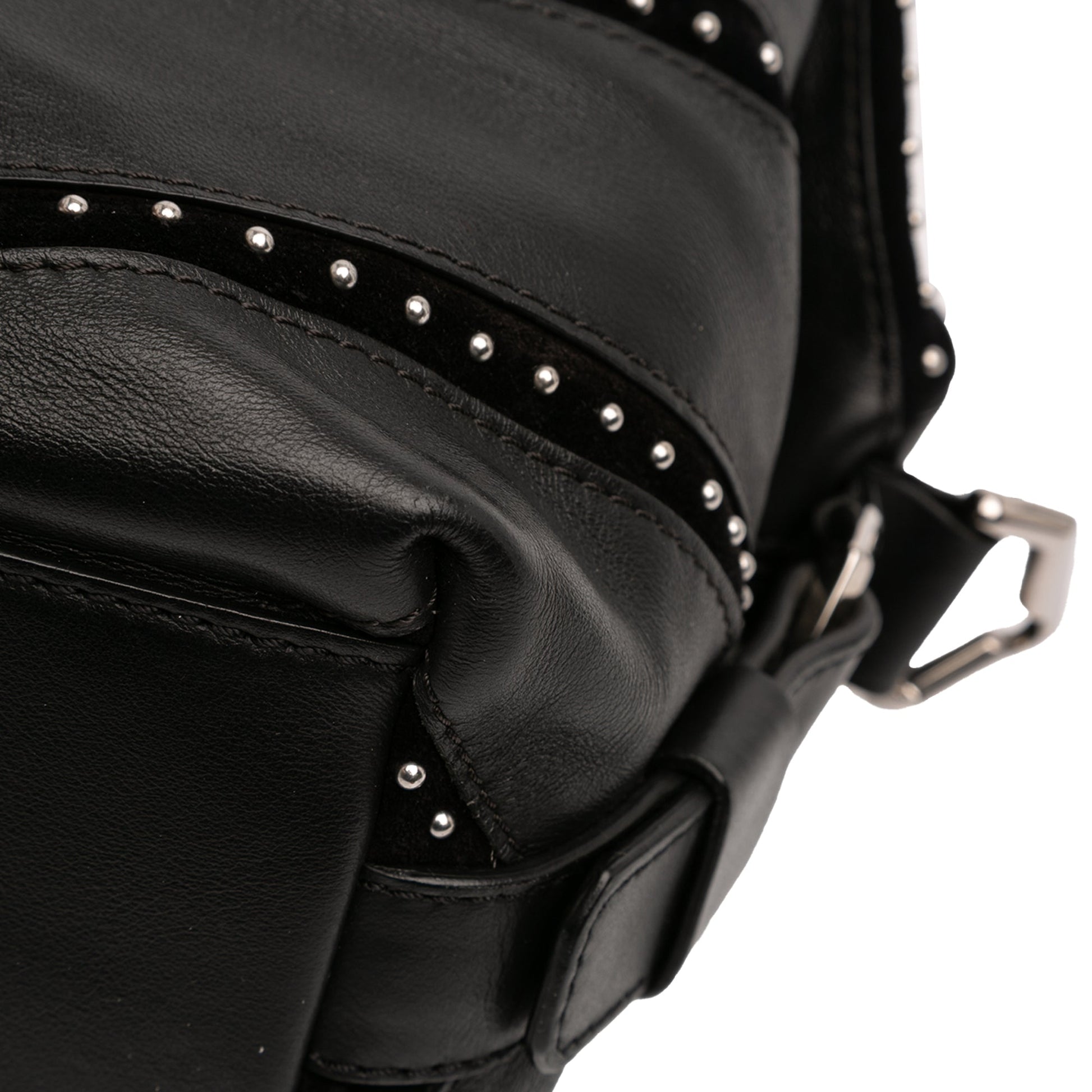 Small Studded Calfskin Nightingale Satchel