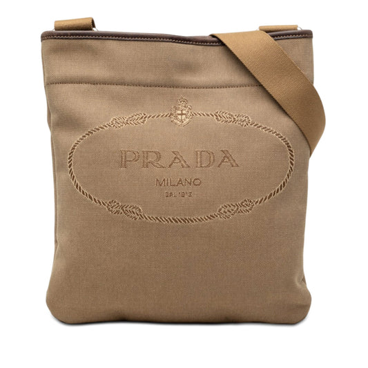 Prada Canvas Canapa Logo Crossbody