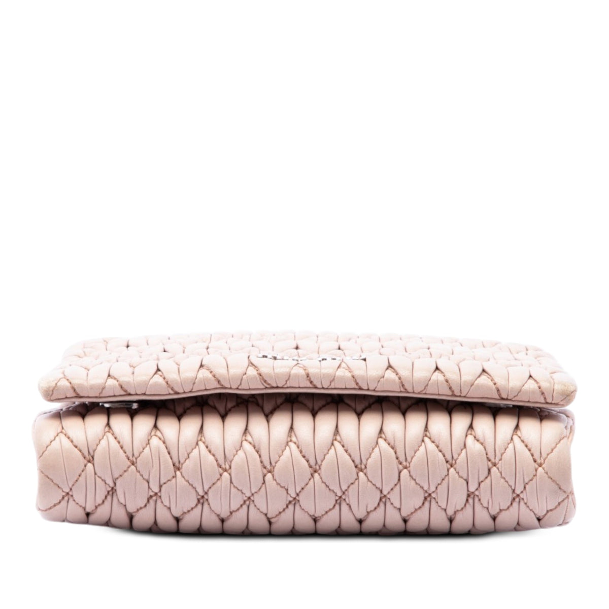 Miu Miu Matelasse Nappa Crystal Chain Satchel