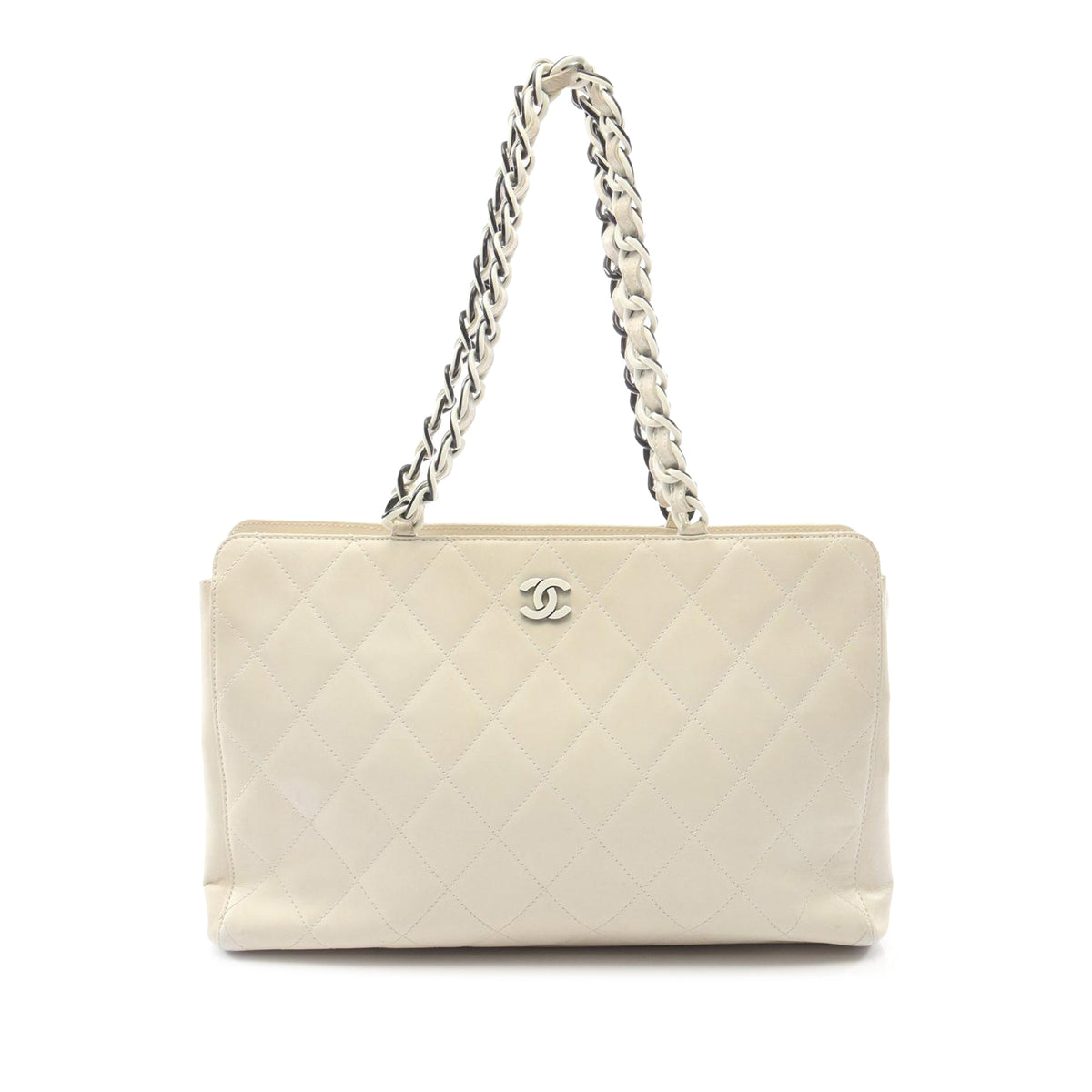 Chanel CC Quilted Calfskin Tote