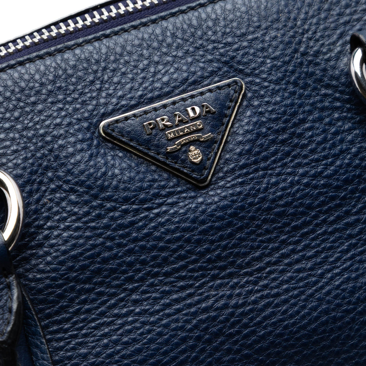 Prada Vitello Daino Double Handle Satchel