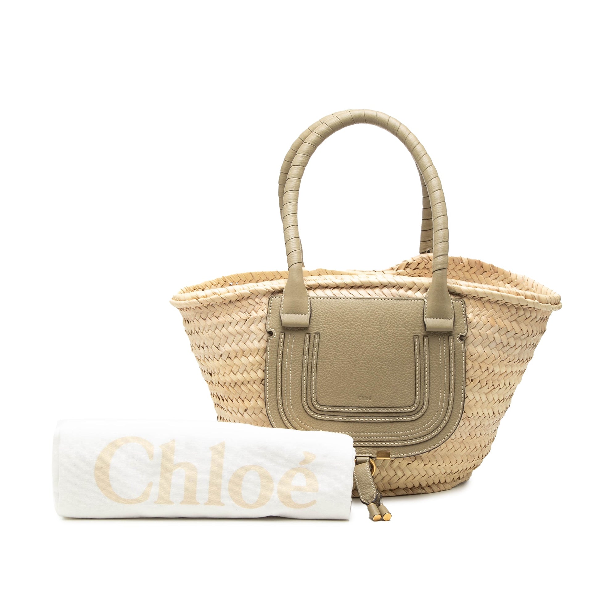 Medium Raffia Marcie Basket Tote