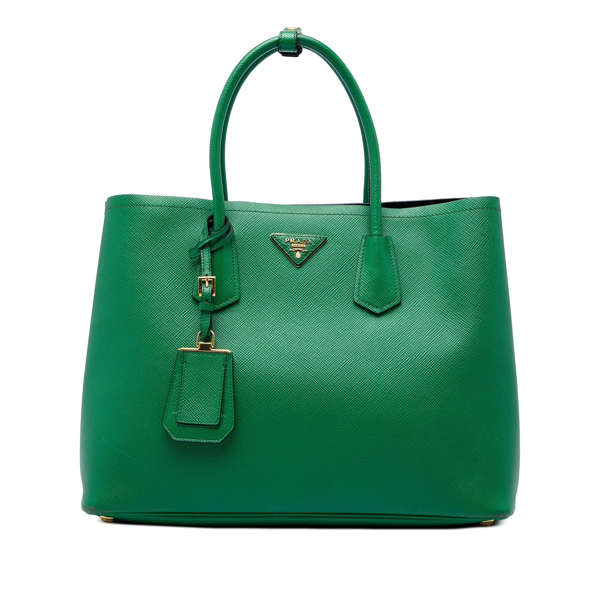 Prada Large Saffiano Cuir Double Satchel