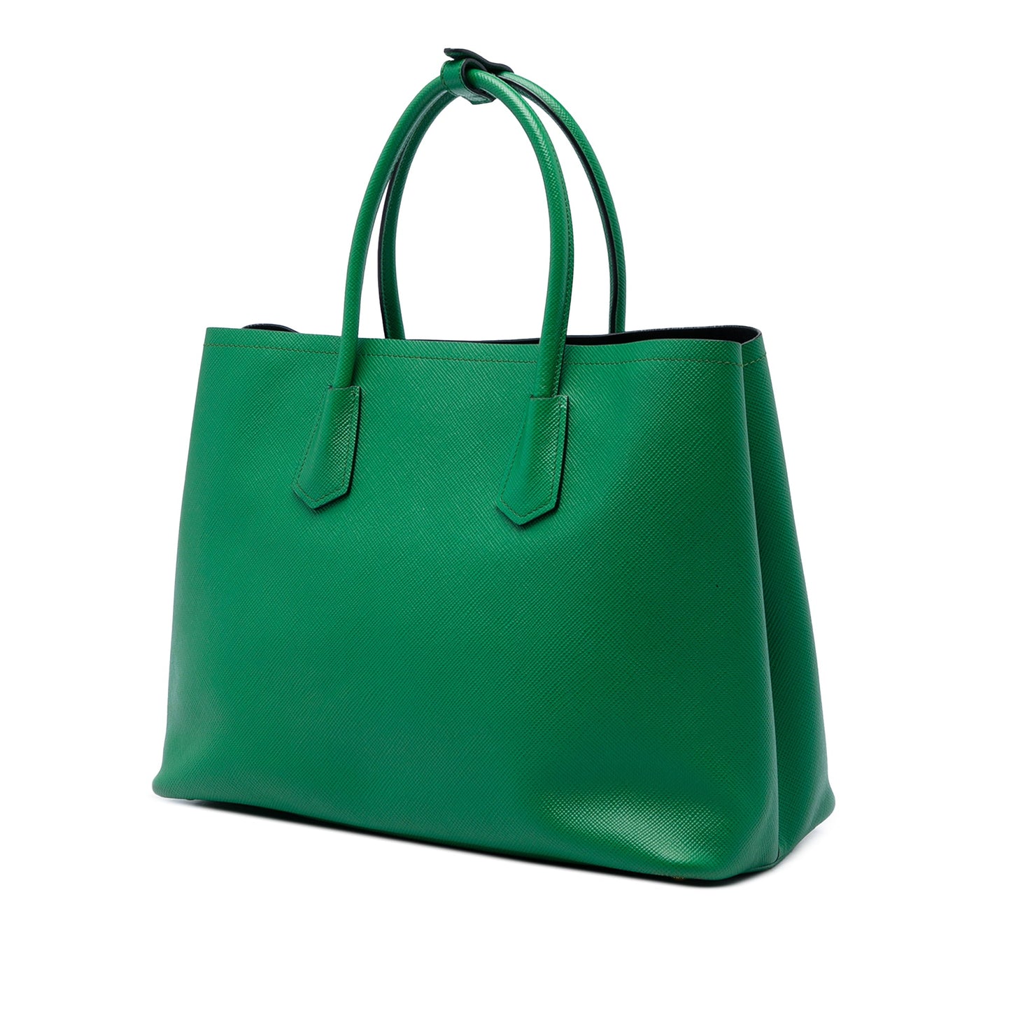 Prada Large Saffiano Cuir Double Satchel