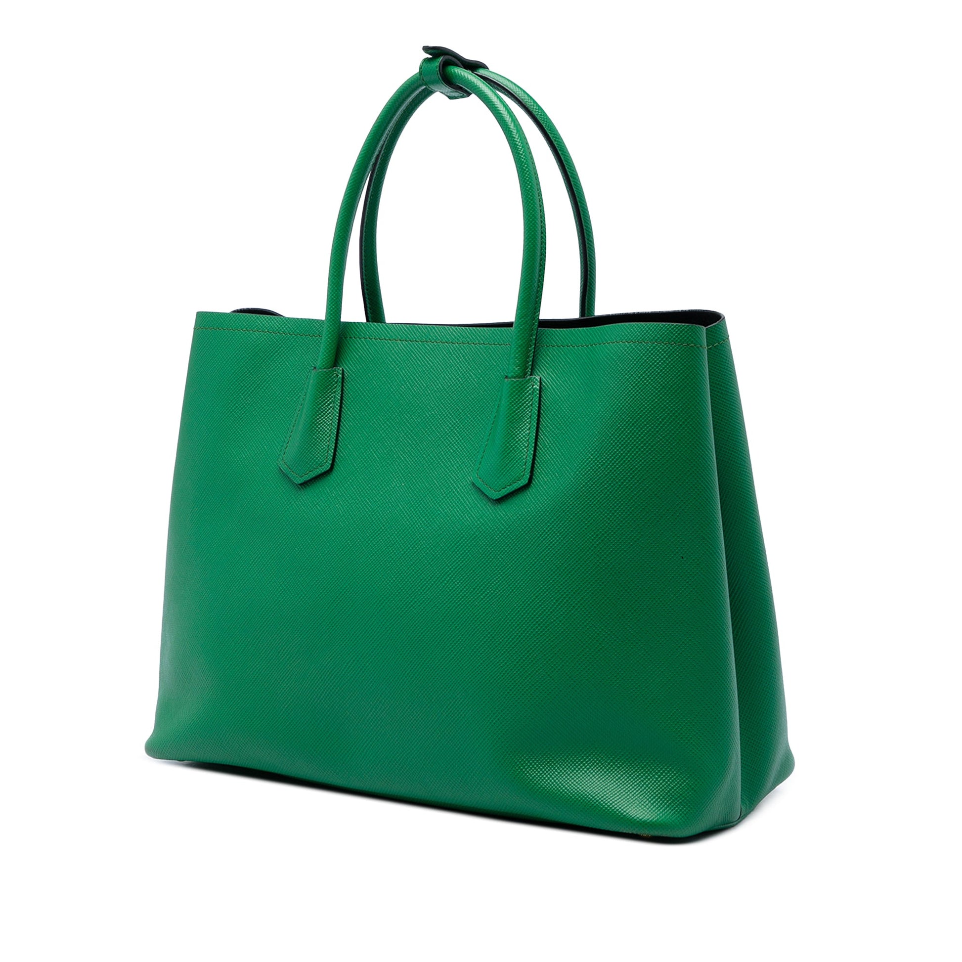 Prada Large Saffiano Cuir Double Satchel