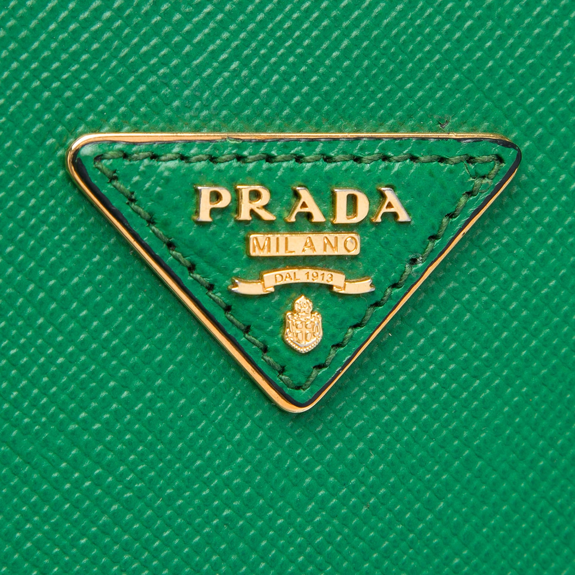 Prada Large Saffiano Cuir Double Satchel