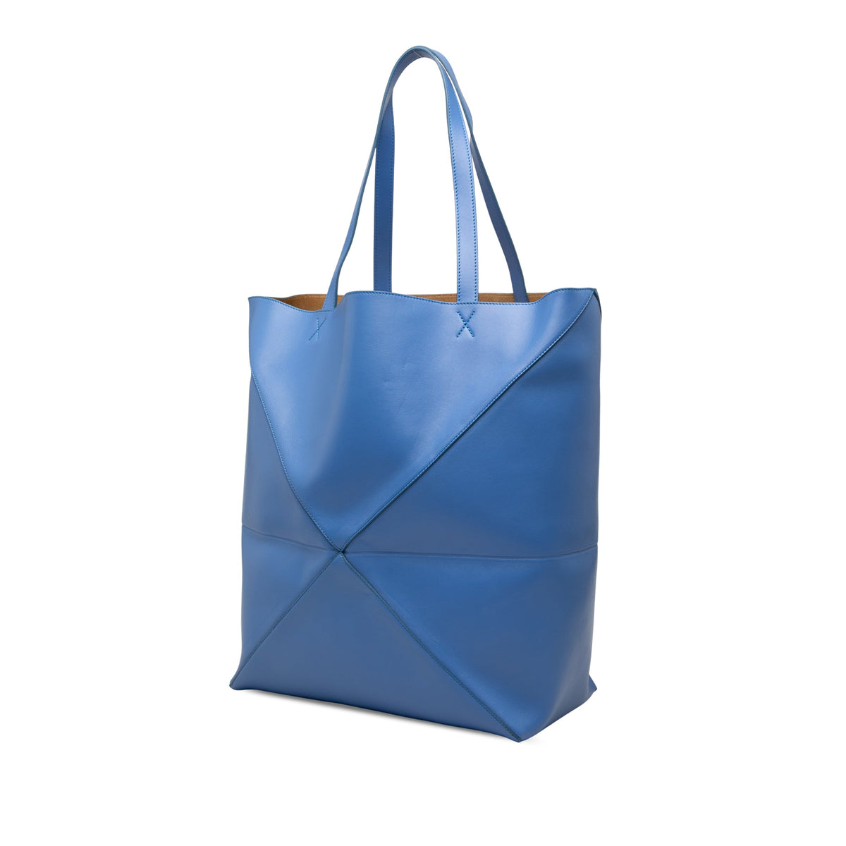 LOEWE Large Shiny Calfskin Puzzle Fold Tote