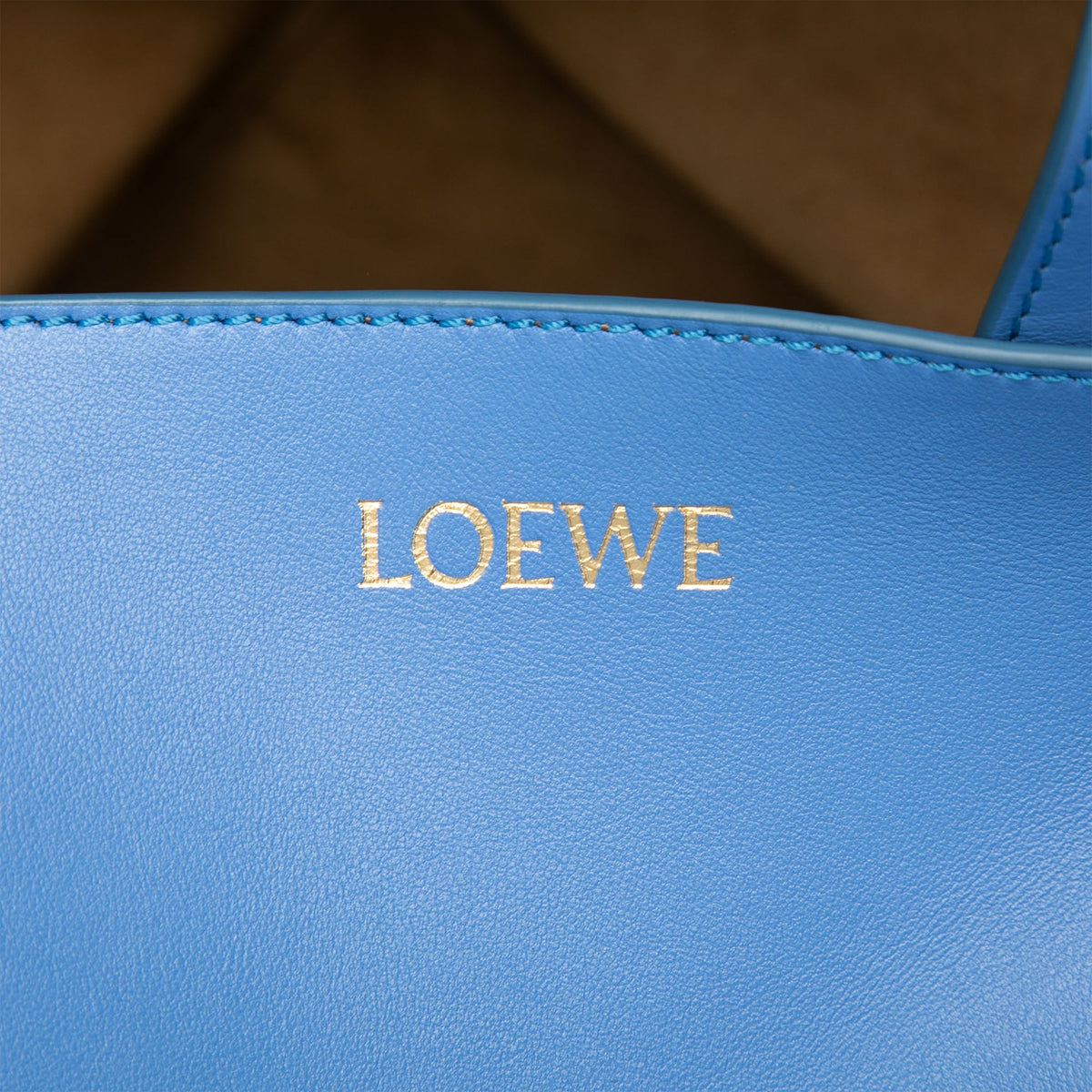 LOEWE Large Shiny Calfskin Puzzle Fold Tote
