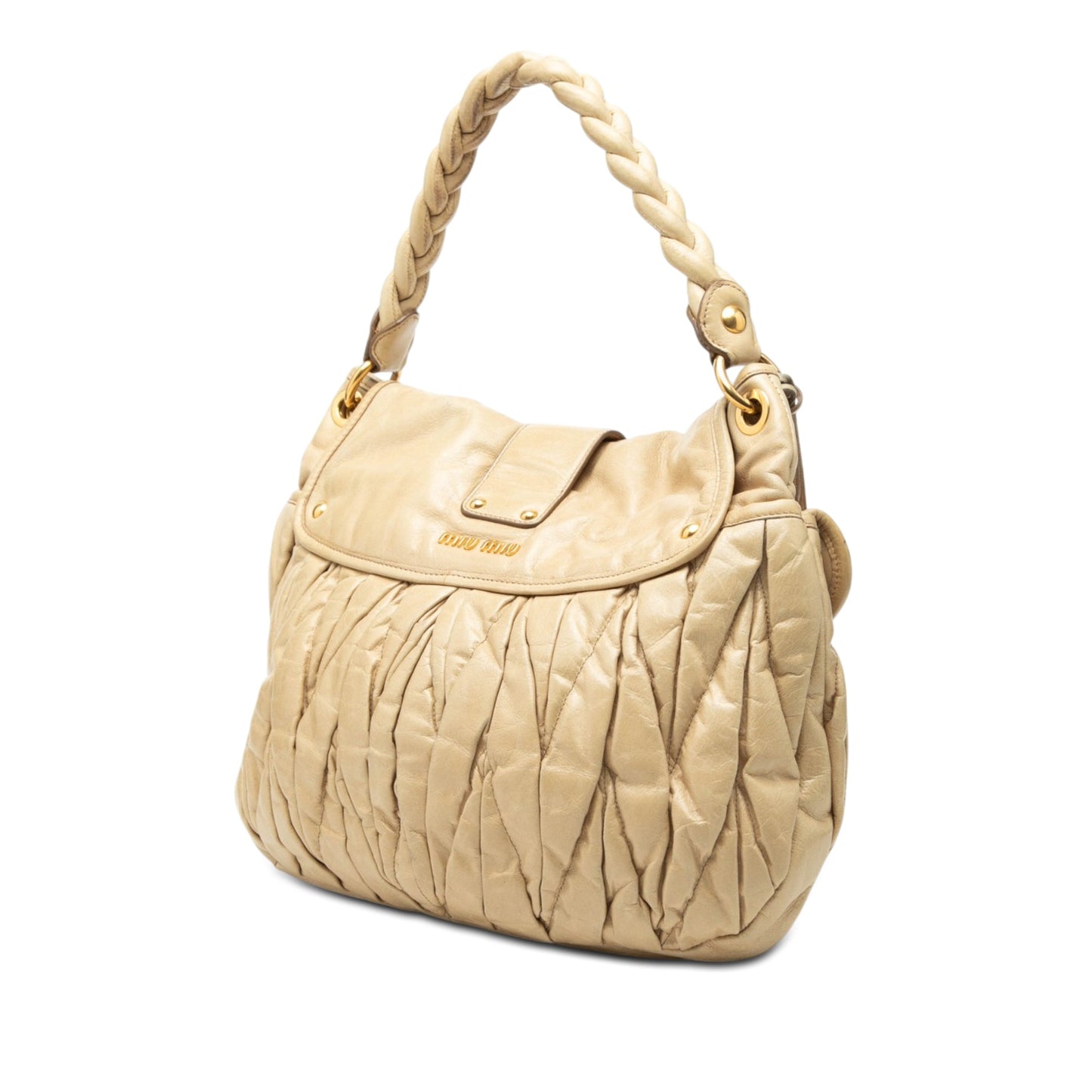 Miu Miu Matelasse Nappa Coffer Satchel