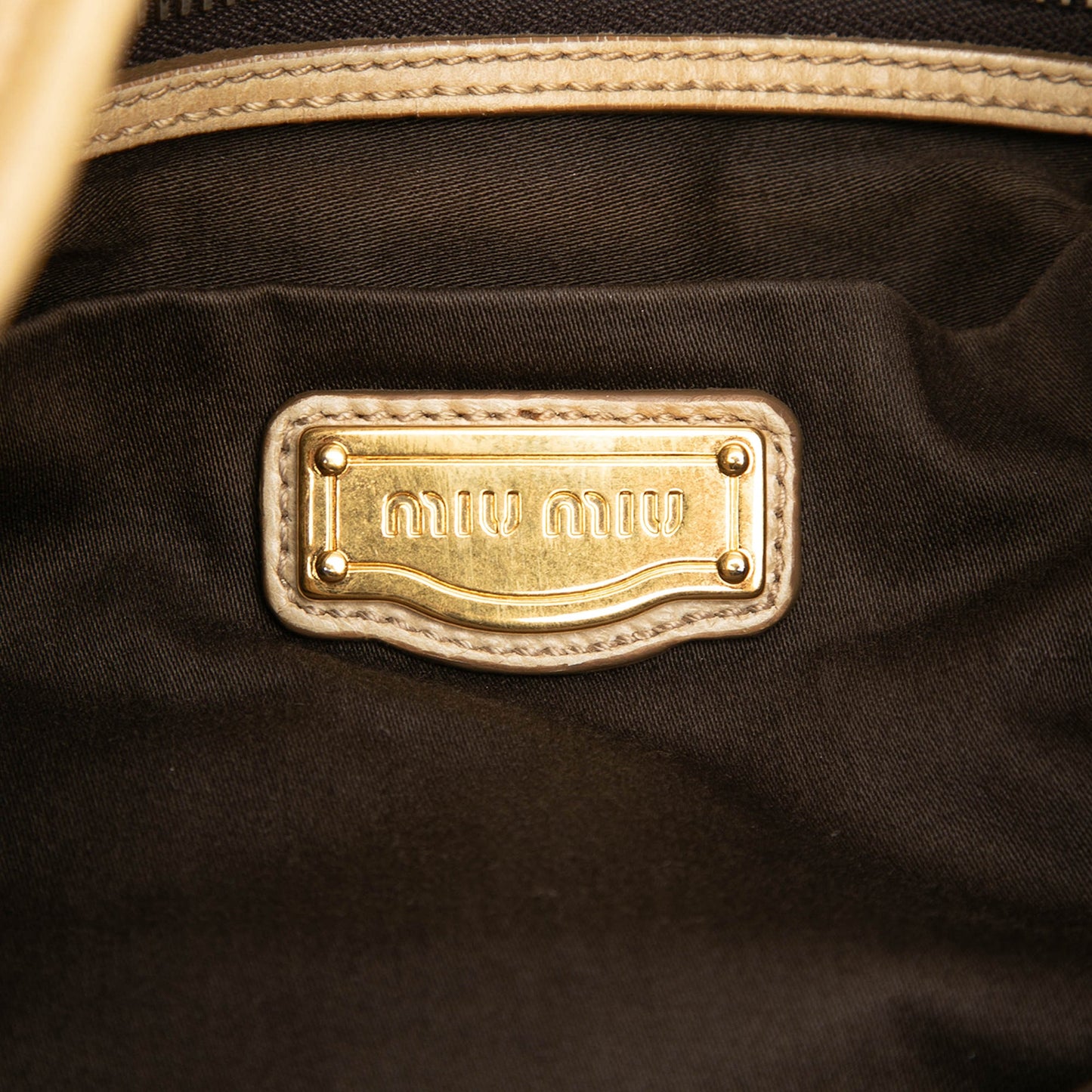 Miu Miu Matelasse Nappa Coffer Satchel