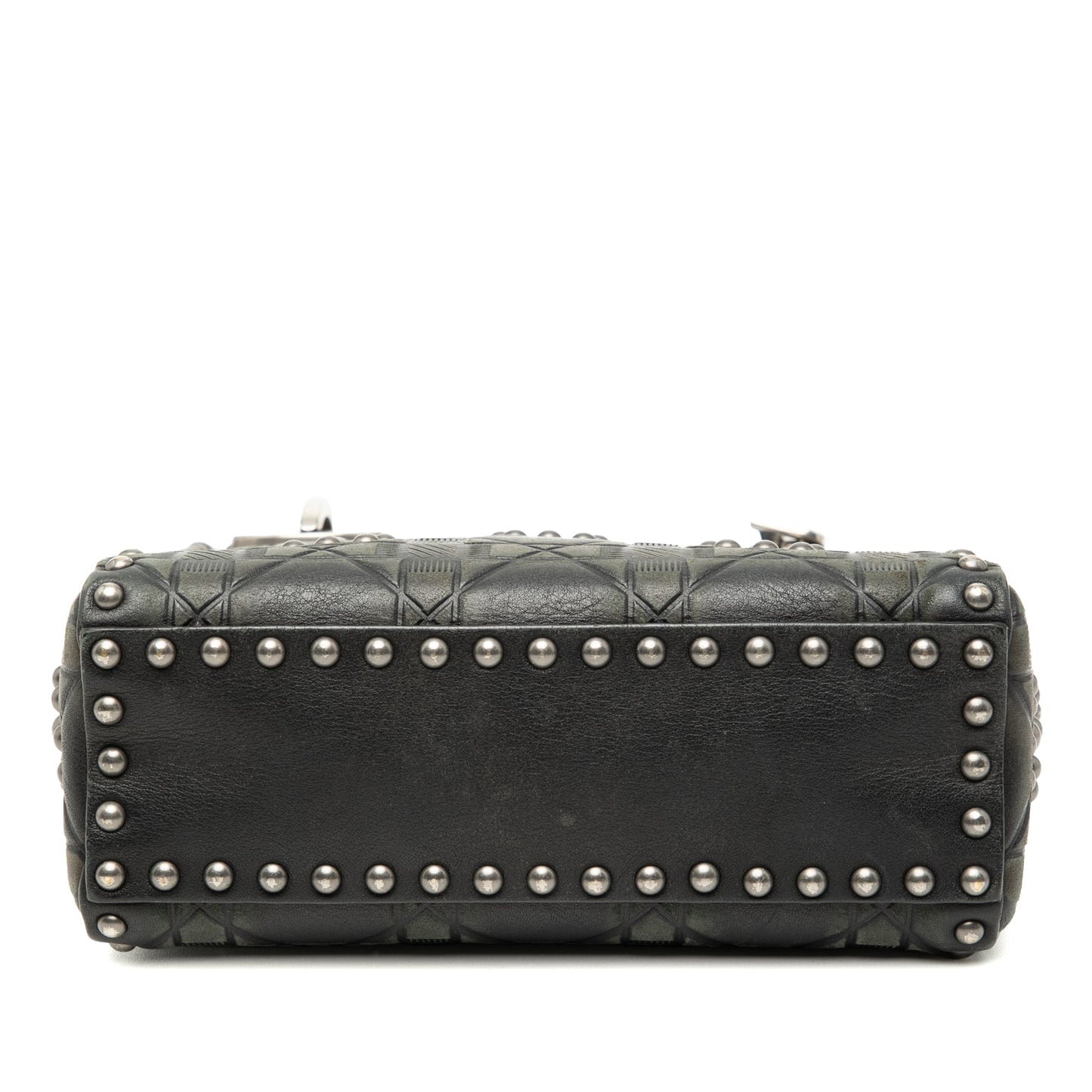 Dior Mini Calfskin Cannage Studded Flower Lady Dior